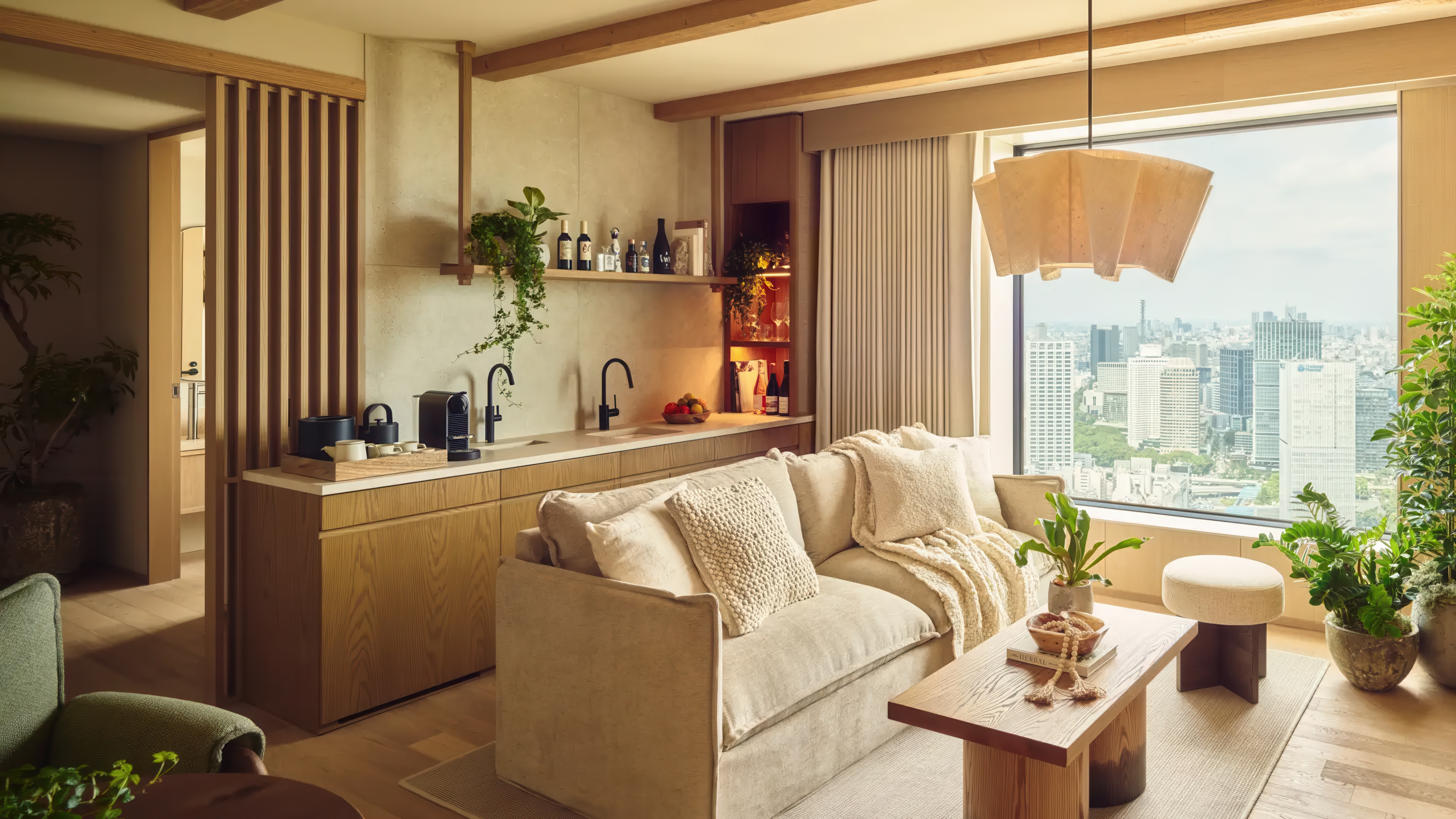 image of guest room Interior, image courtesy of 1 Hotel Tokyo