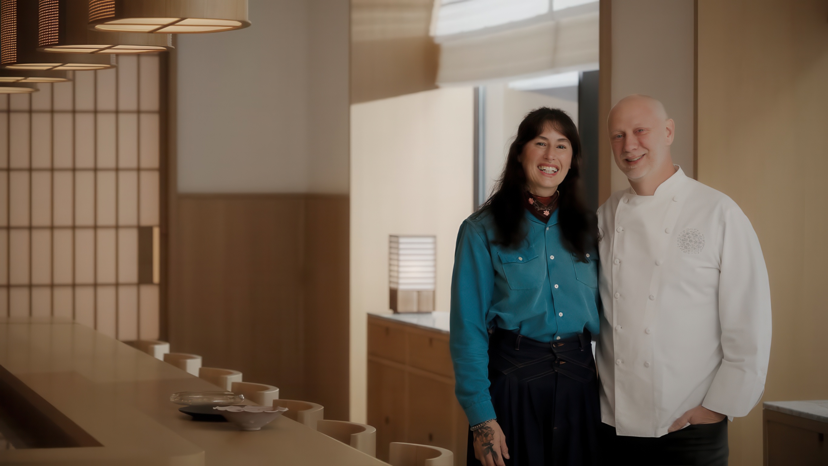 image of Sonoma restaurant owners Kyle and Katina Connaughton, image courtesy of Capella Kyoto