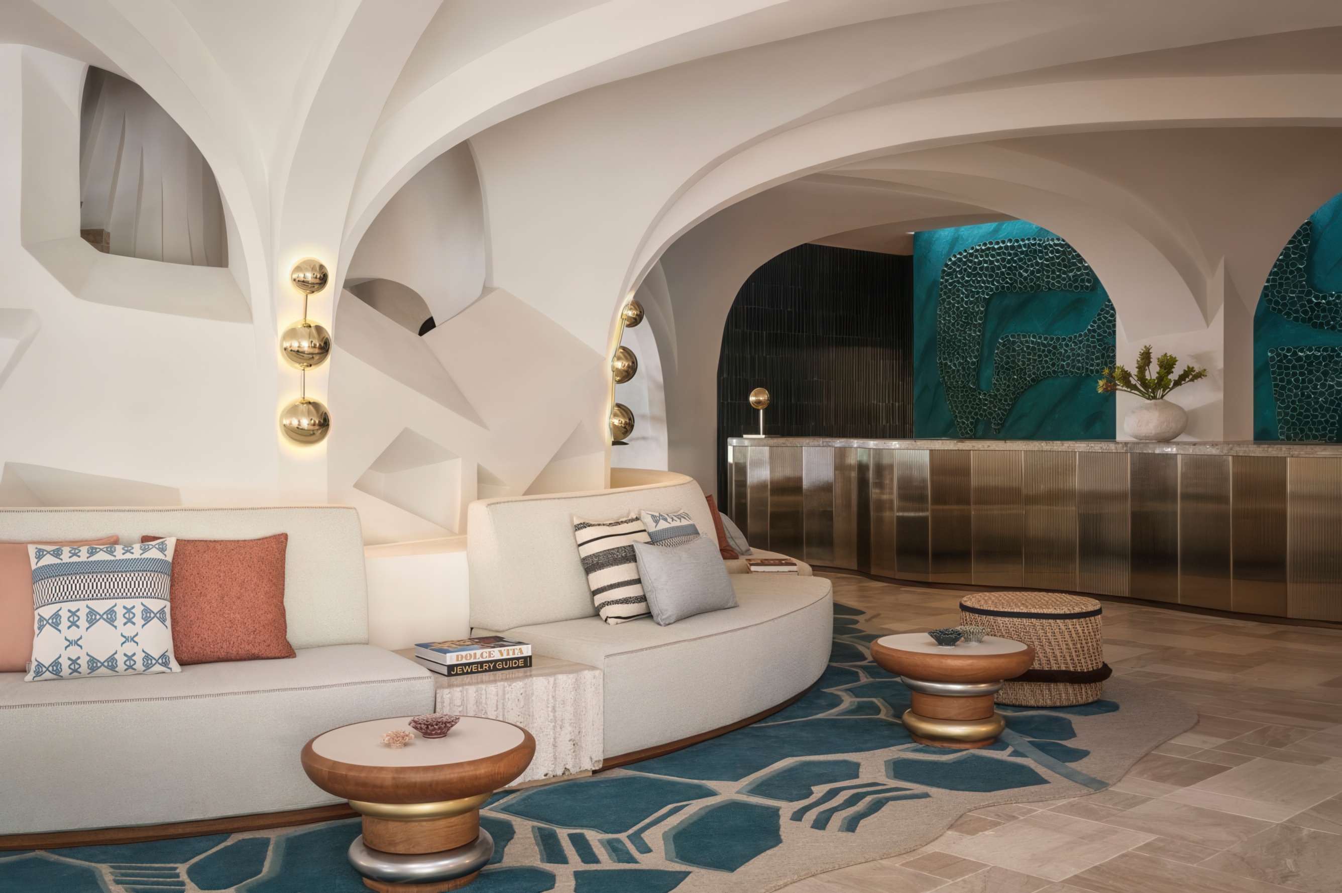 image of the Lobby, image courtesy of W Sardinia Poltu Quatu