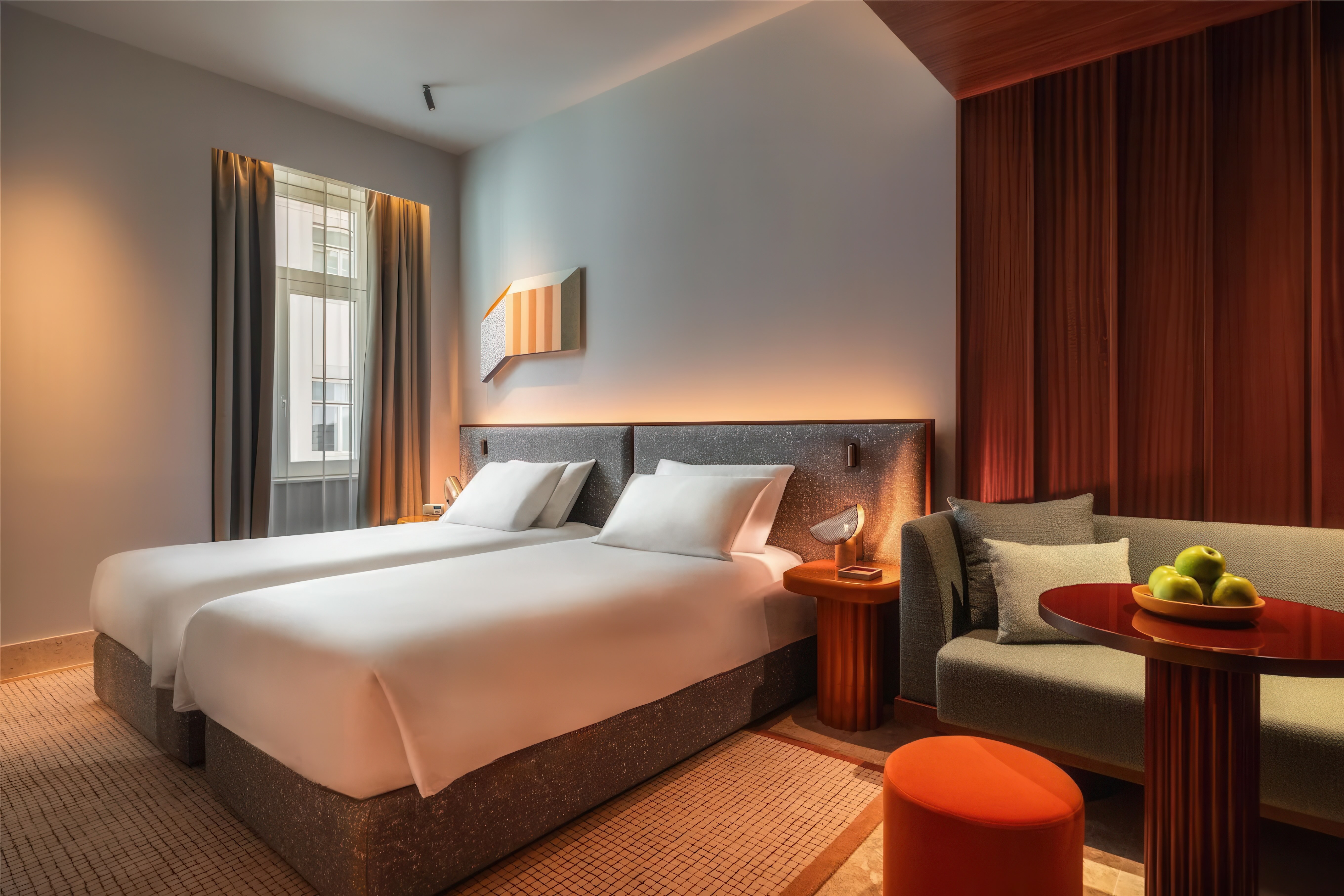 image of a Double bed room, image courtesy of Andaz Lisbon