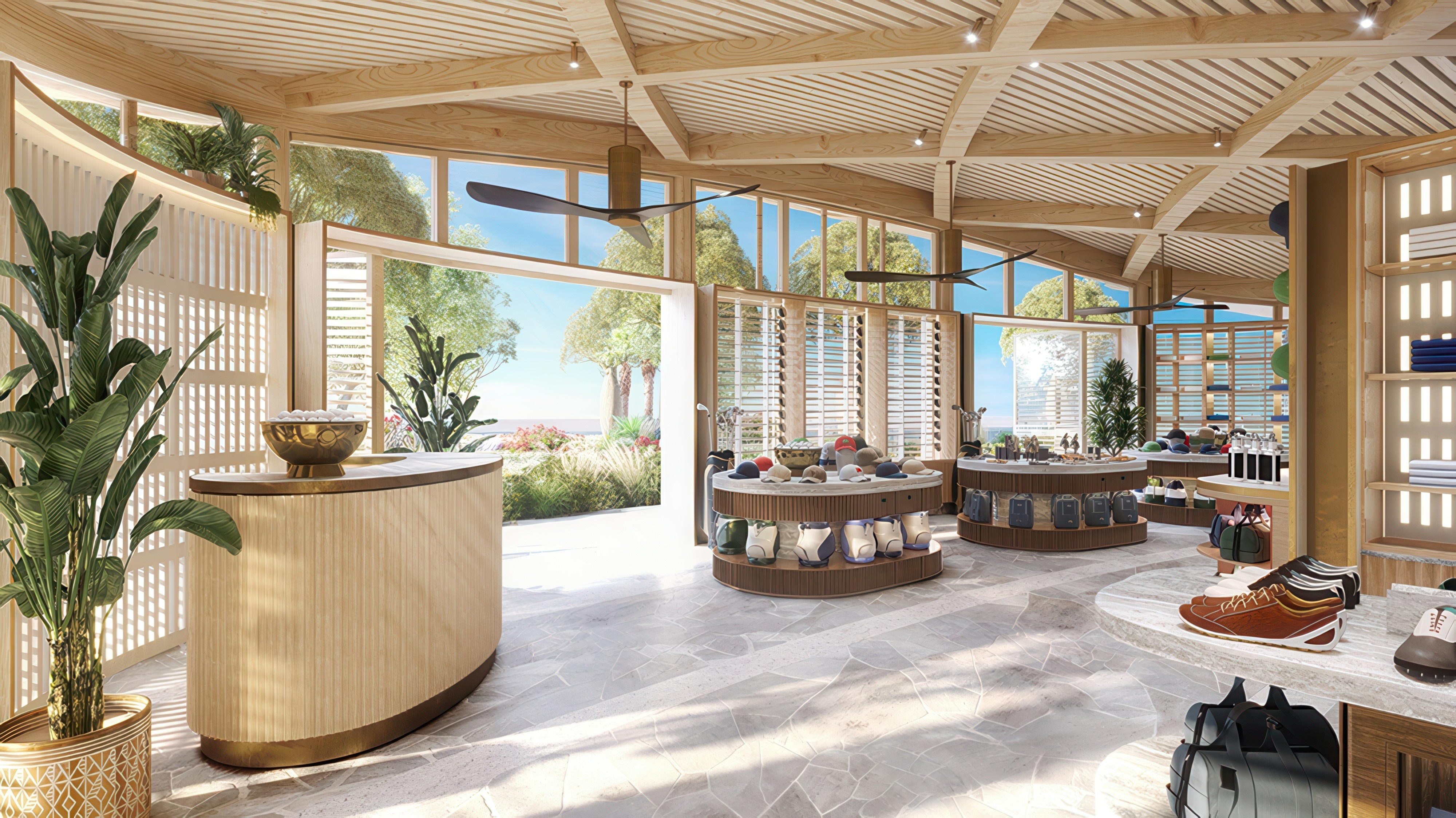 image of the Shura Links Pro Shop, image courtesy of Goddard Littlefair