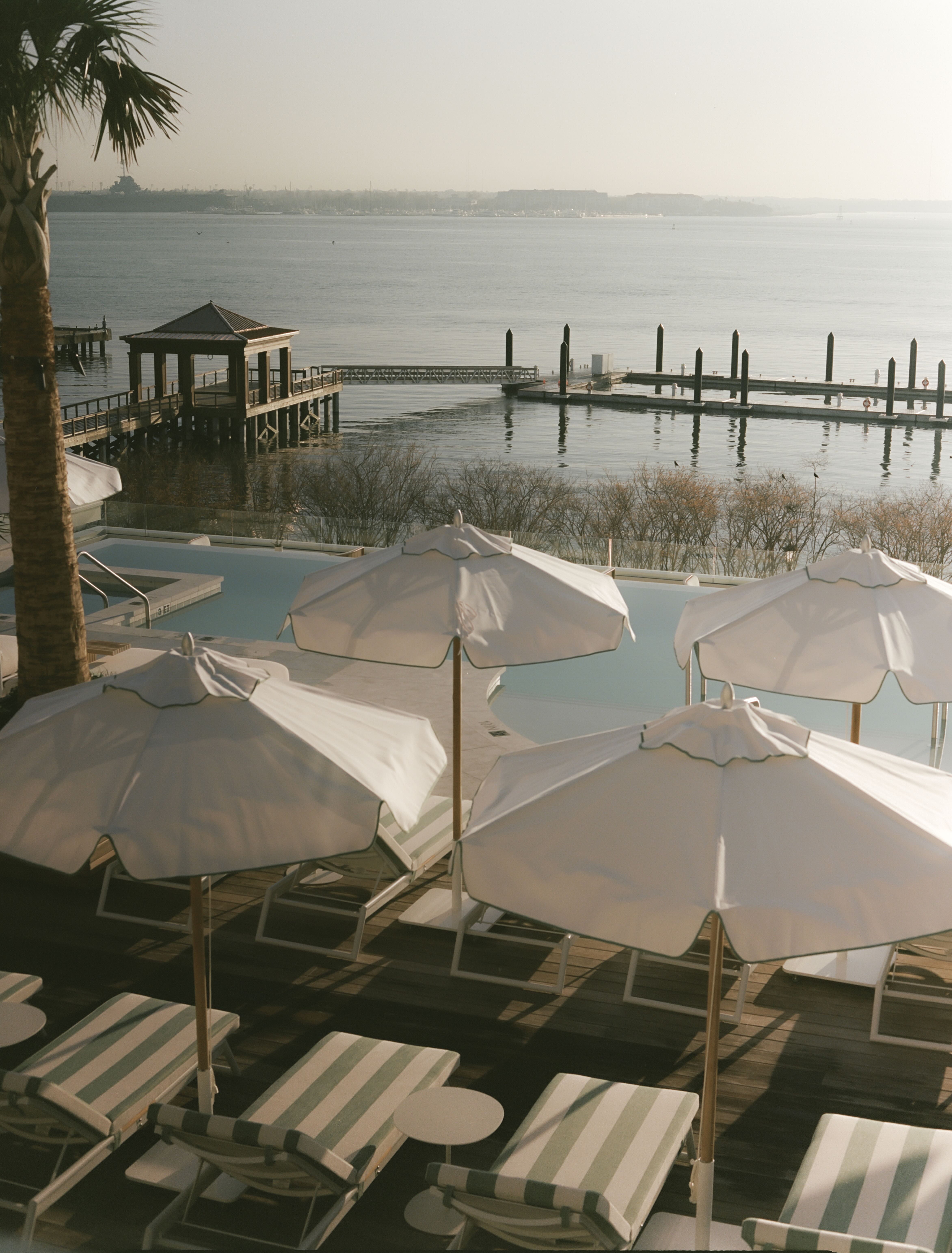Image of dining venue Bar Marti and pool deck, image courtesy of The Cooper