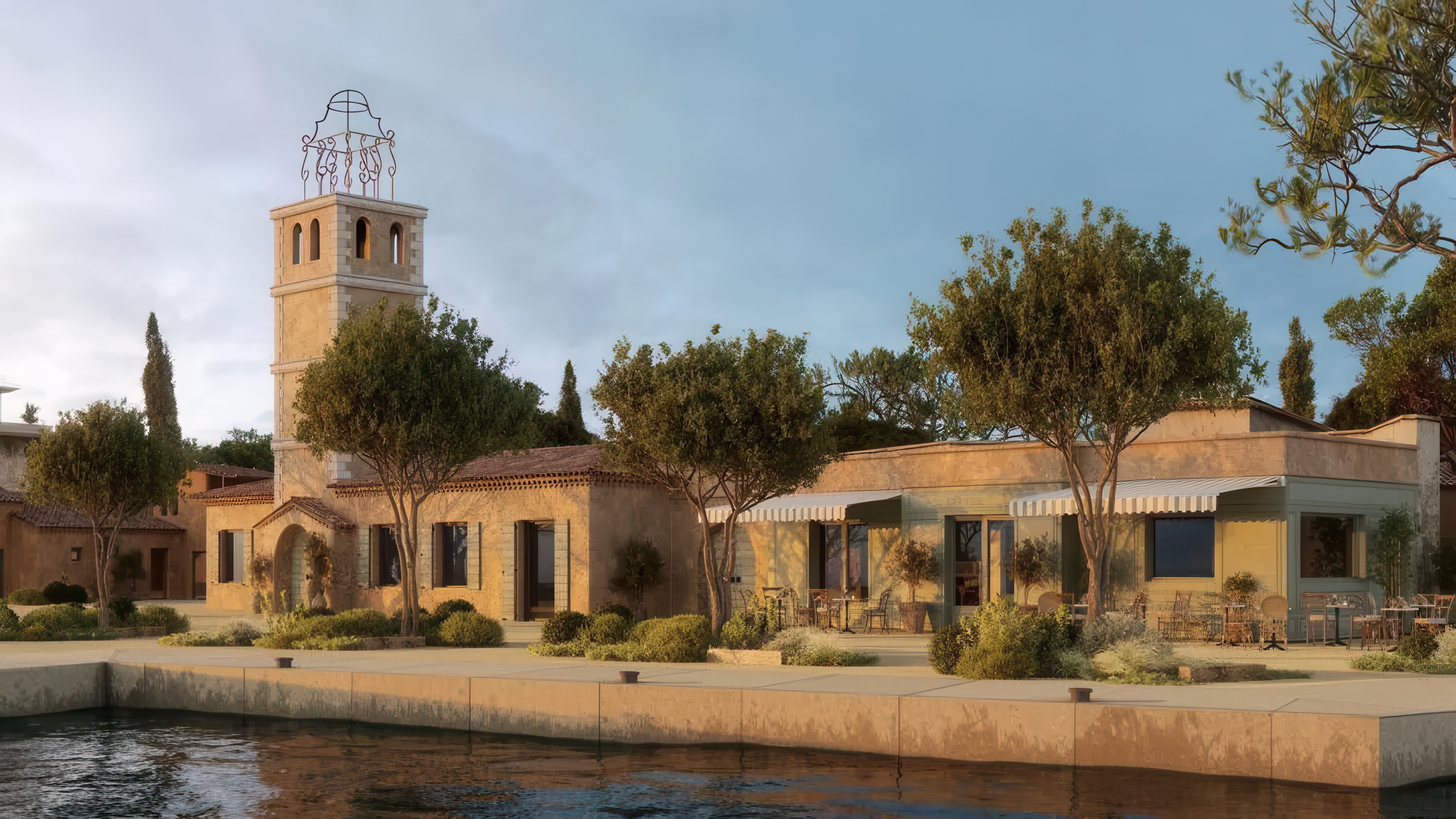 image of Café Paul Ricard, image courtesy of Zannier Île de Bendor