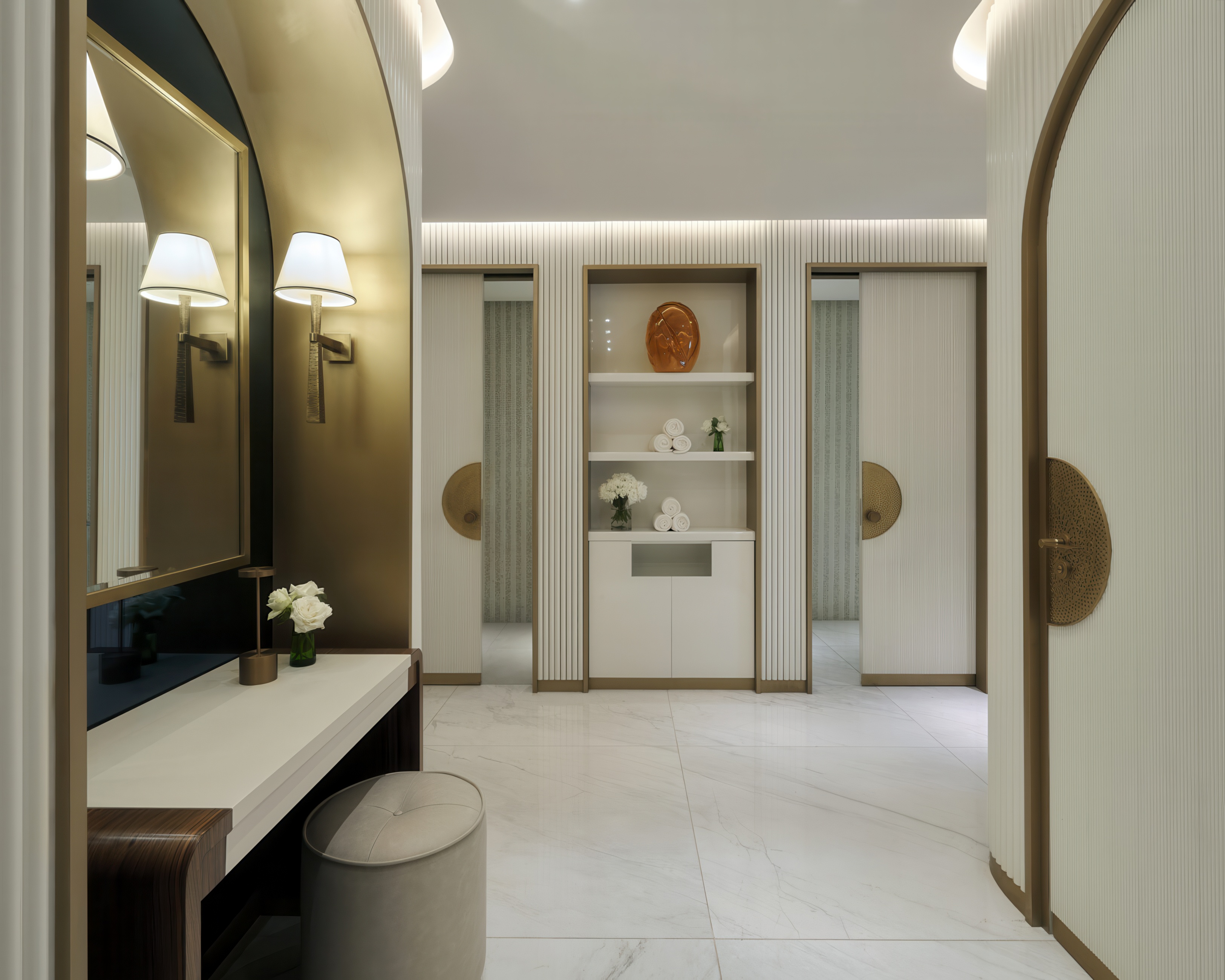 image of the Spa locker room, image courtesy of Pierre-Yves Rochon