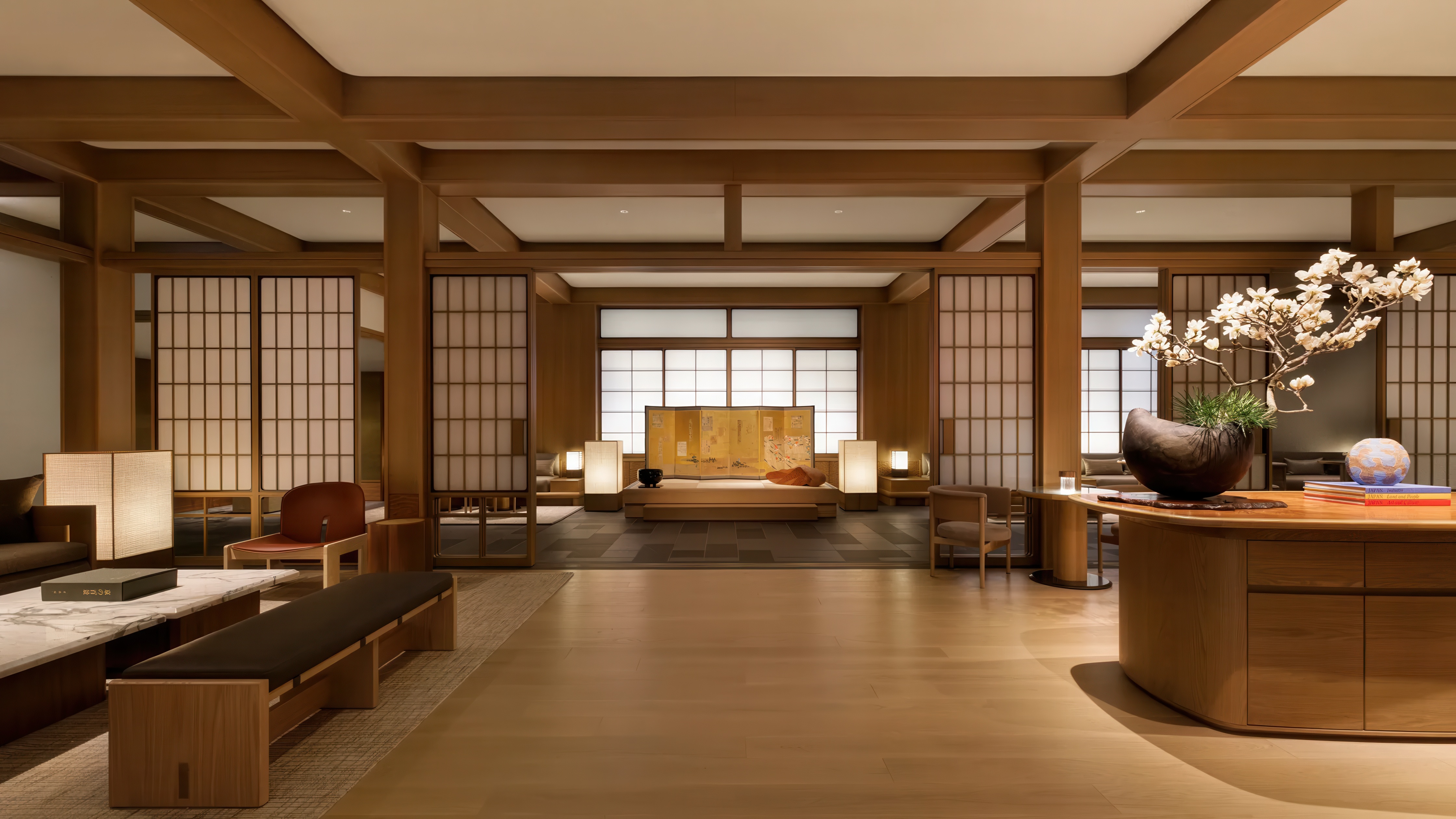 Image of the Lobby, image courtesy of Capella Kyoto