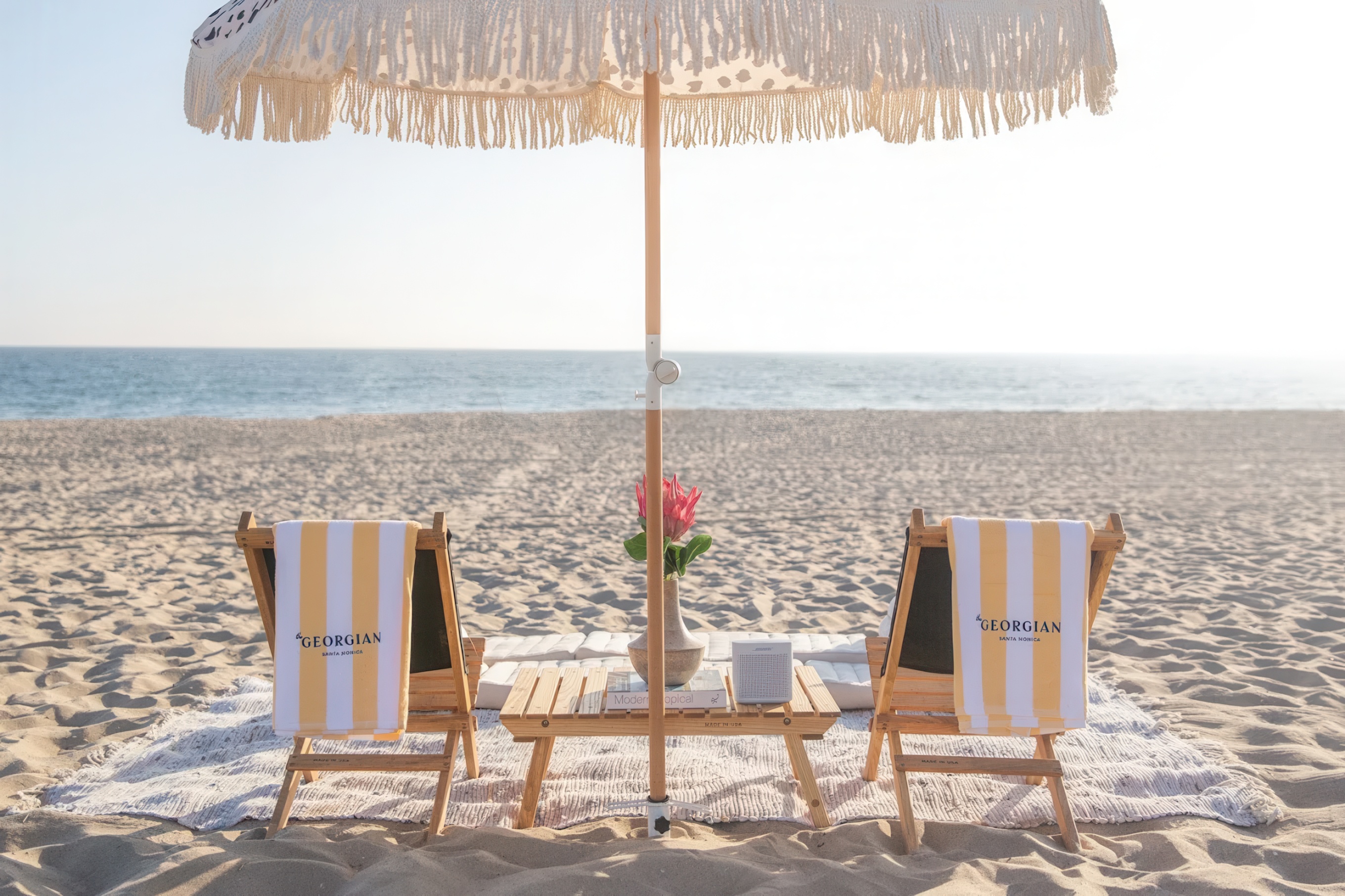 Image of hotel beach set up, image courtesy of Hyatt, Douglas Friedman