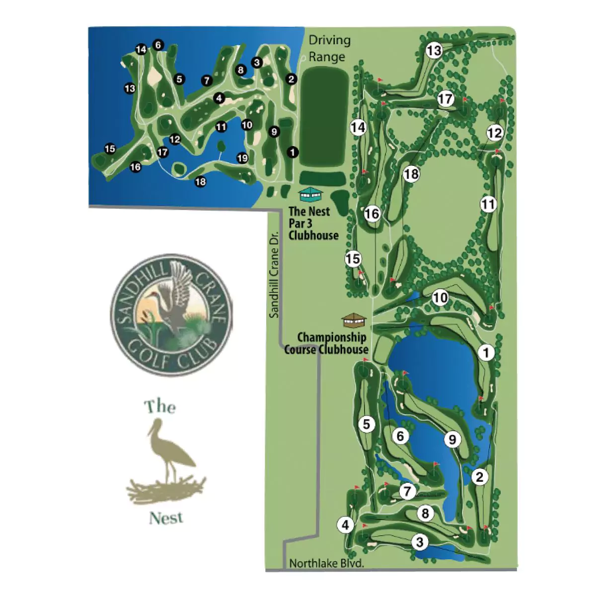 Sandhill Crane's new 19-hole Jack Nicklaus par 3 golf track, The Nest, opening this August