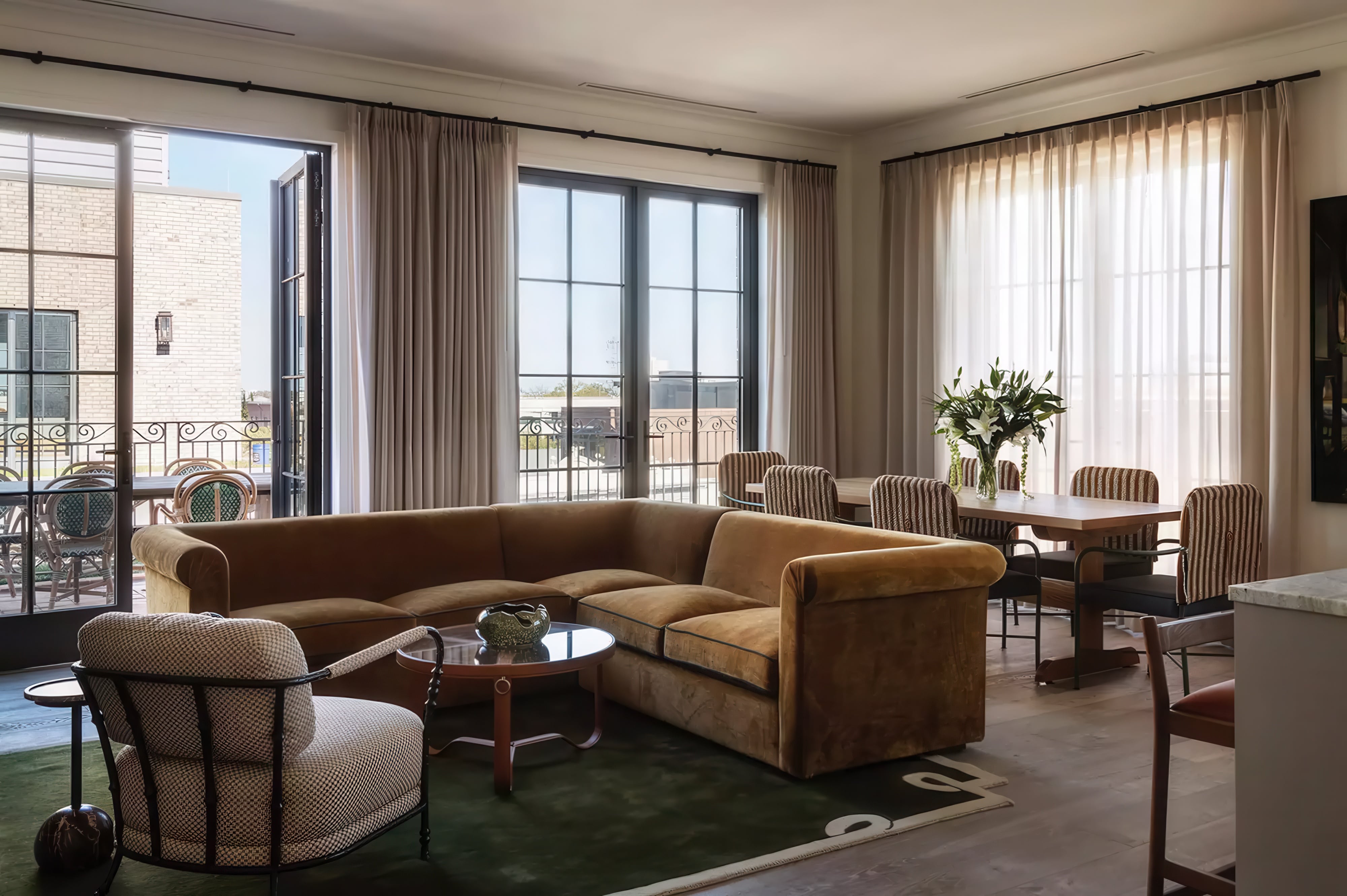 Inside the residential-style rooms of The Nickel Hotel