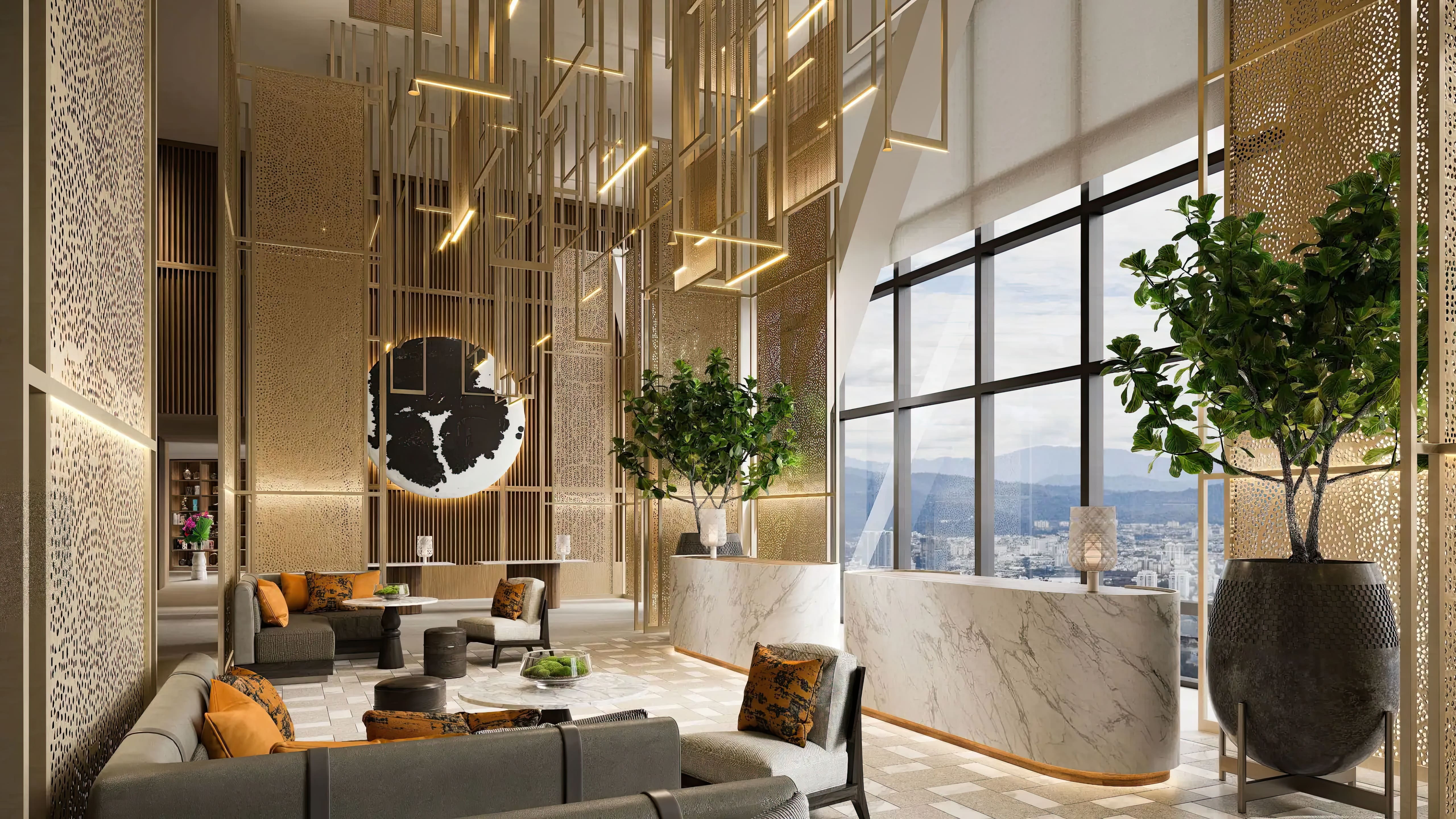 Rendering of Park Hyatt Kuala Lumpur Lobby
