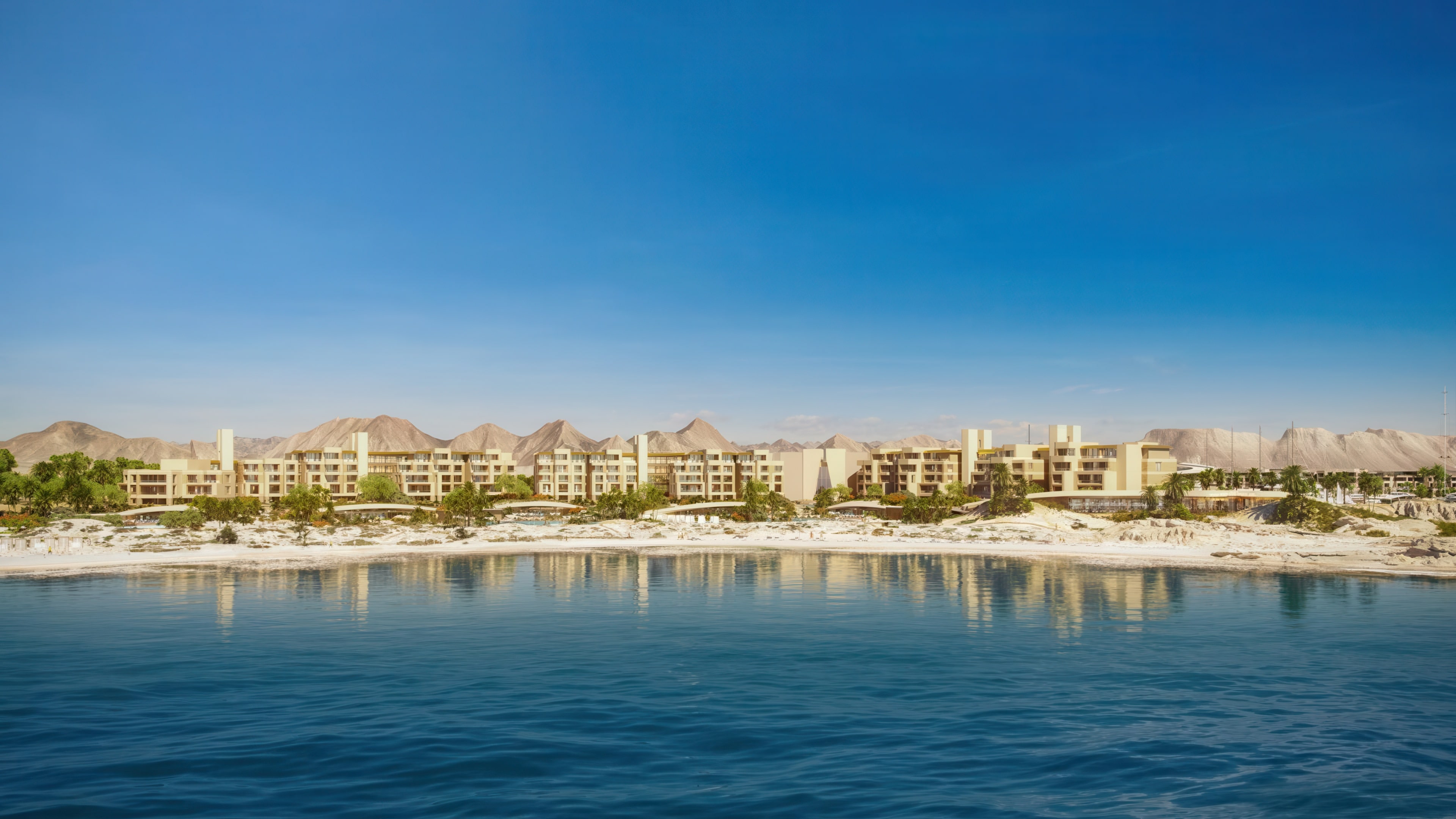 The Ritz-Carlton AMAALA, set within the Triple Bay Development aiming for 2025 completion