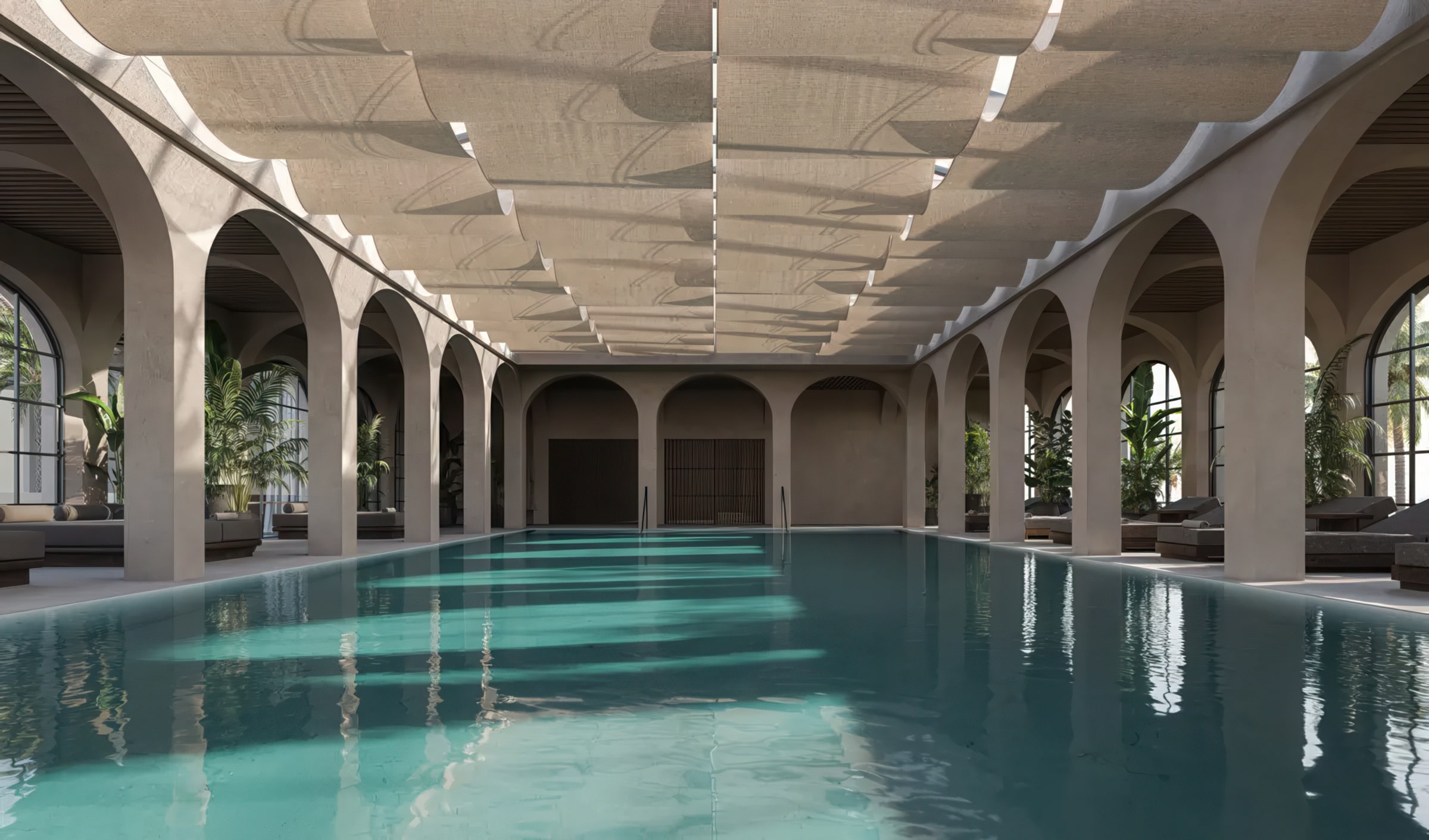 Rendering of OKU Andalusia Indoor Pool