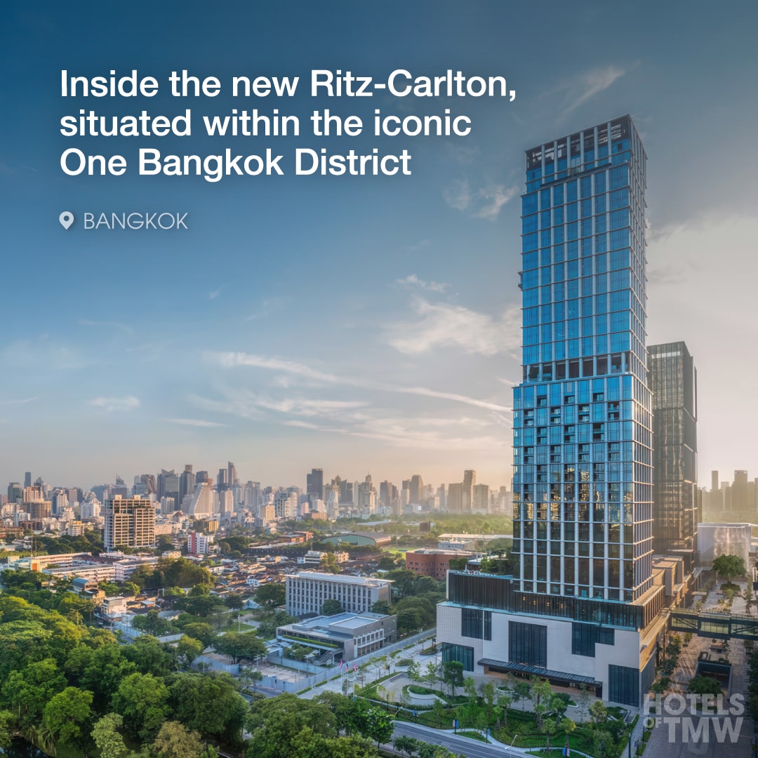 Inside the new Ritz-Carlton, situated within the iconic One Bangkok District