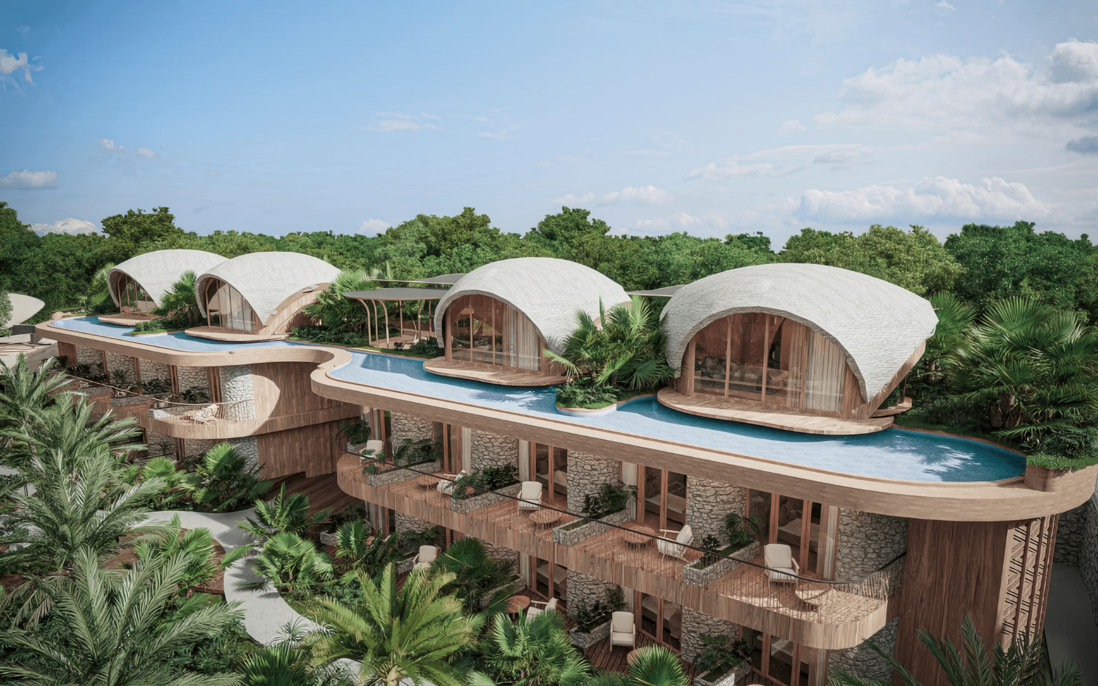 Resort suite accommodations at Zamaya Fitness Resort, opening in Tulum Mexico later this year
