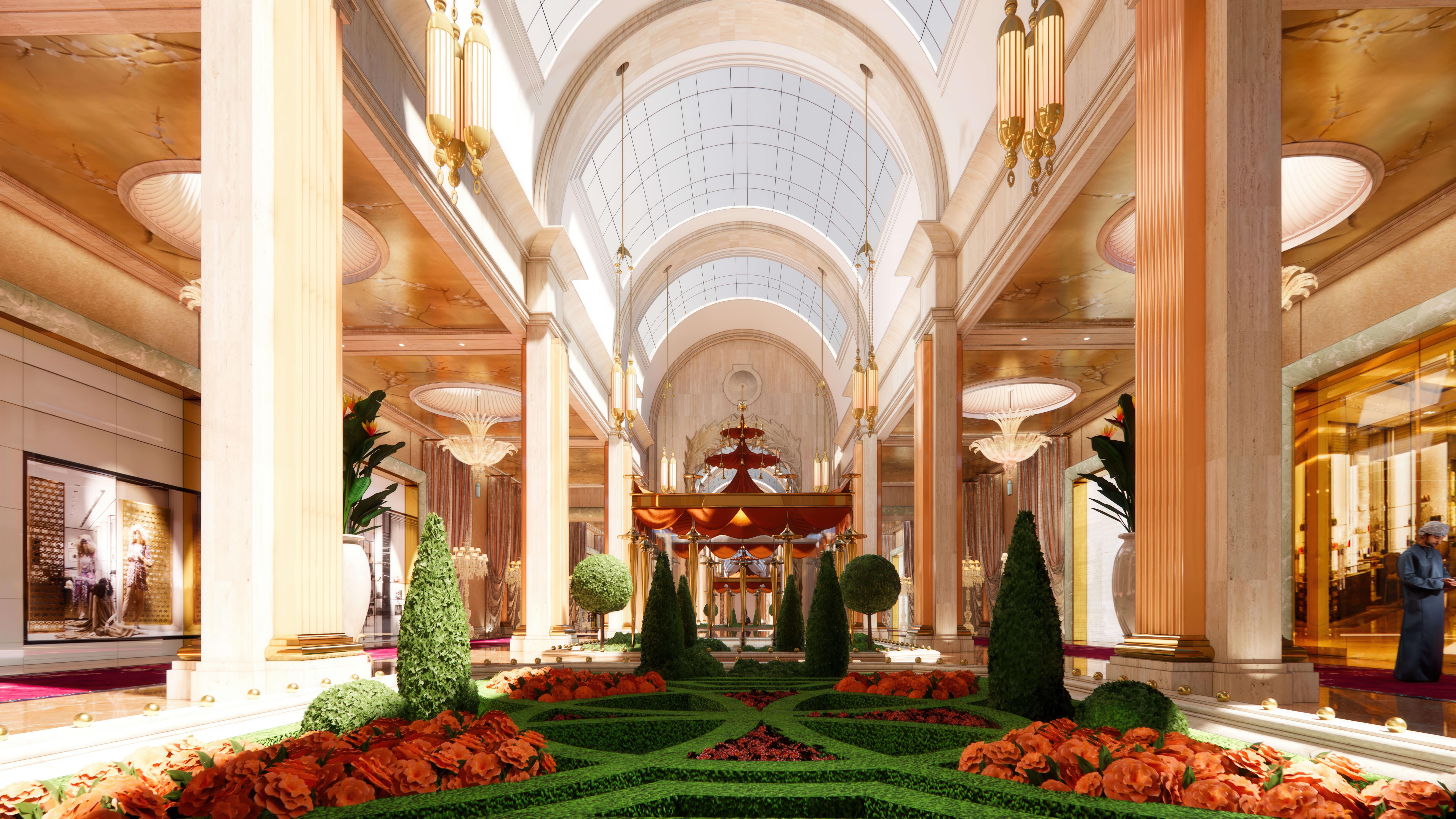 The shopping parterre at the Wynn Al Marjan Island, expected to be completed in 2027