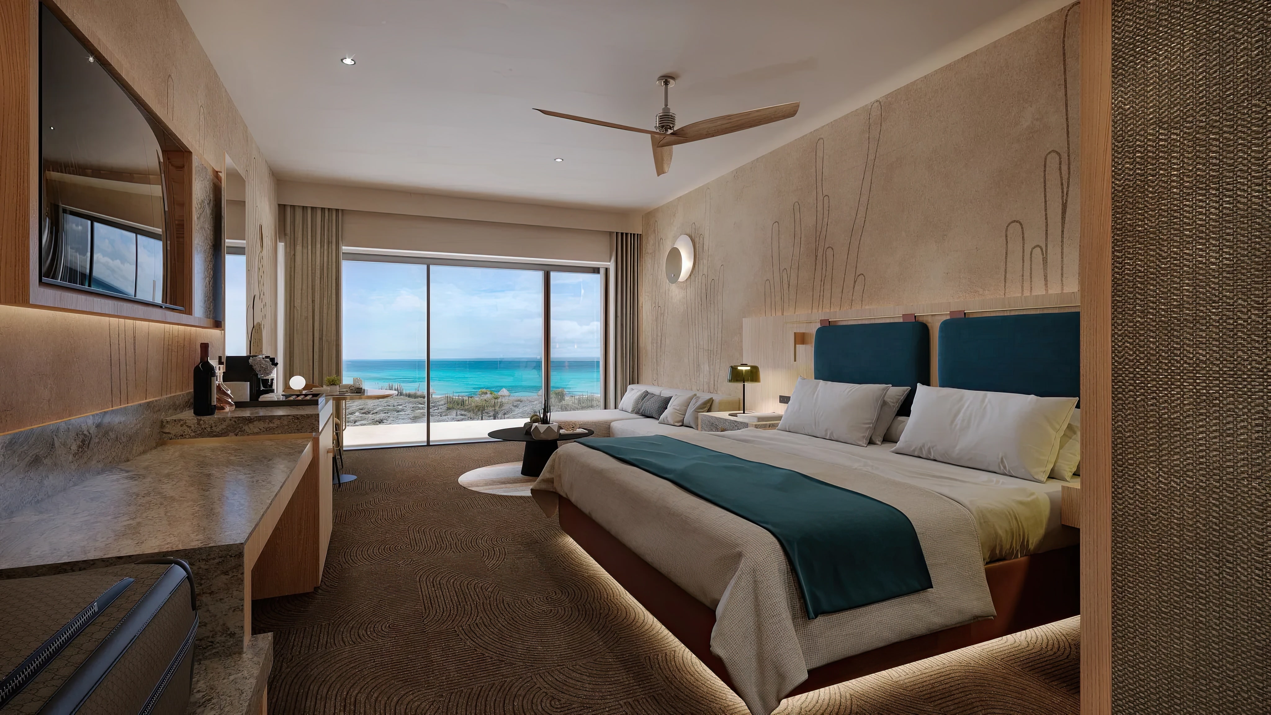 Suite interior at Secrets Baby Beach Aruba