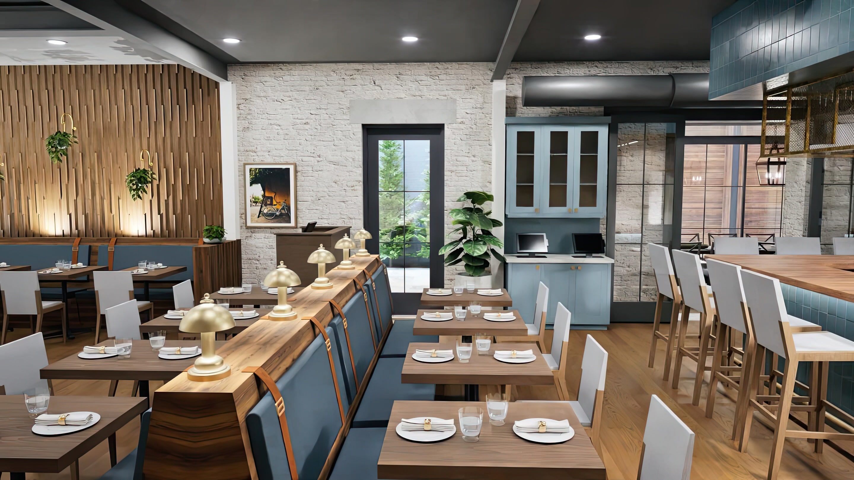 Dining room at Two Bit Club, led by Executive Chef Jesus Tria, opening in Charleston