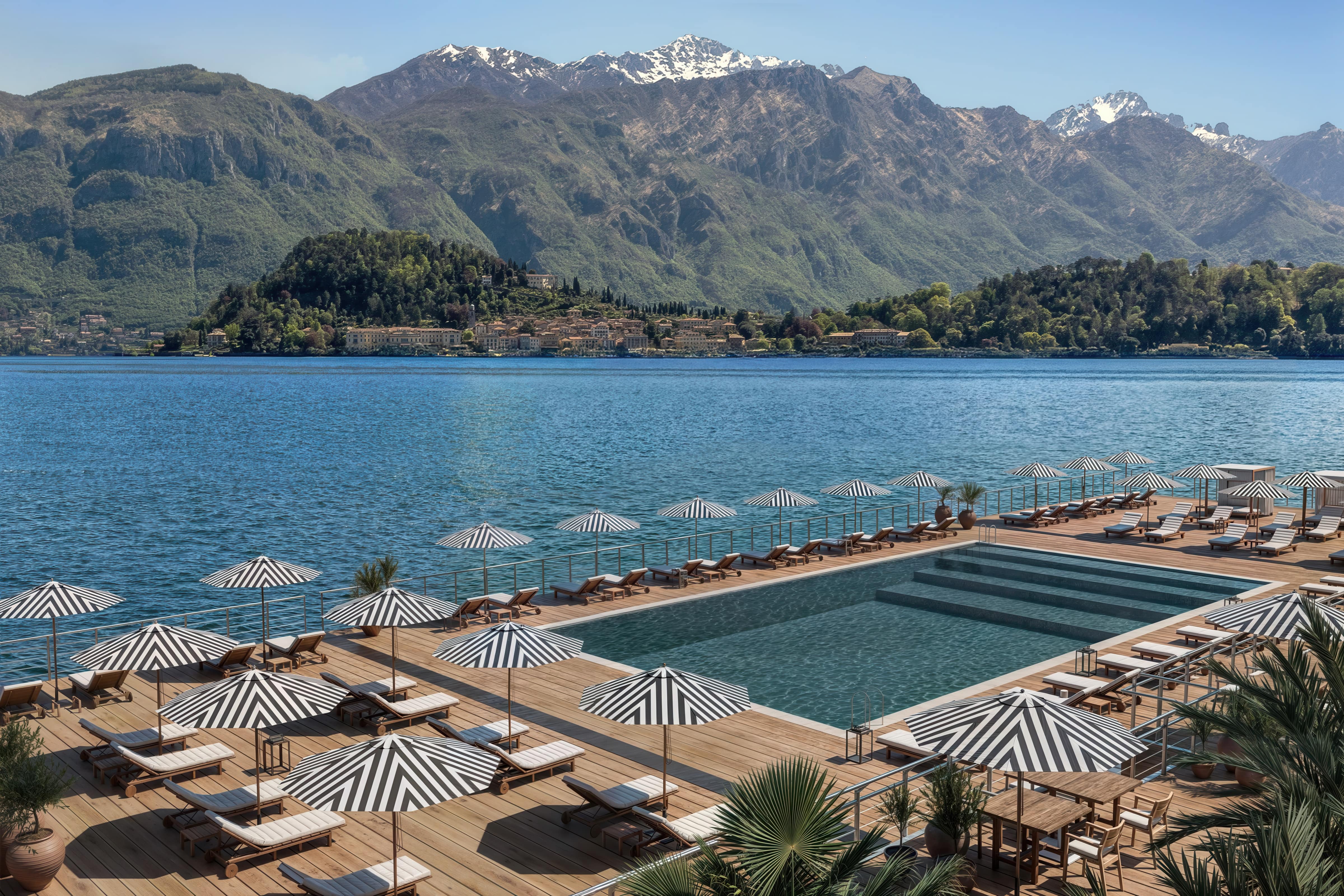 Rendering of The Lake Como EDITION outdoor pool