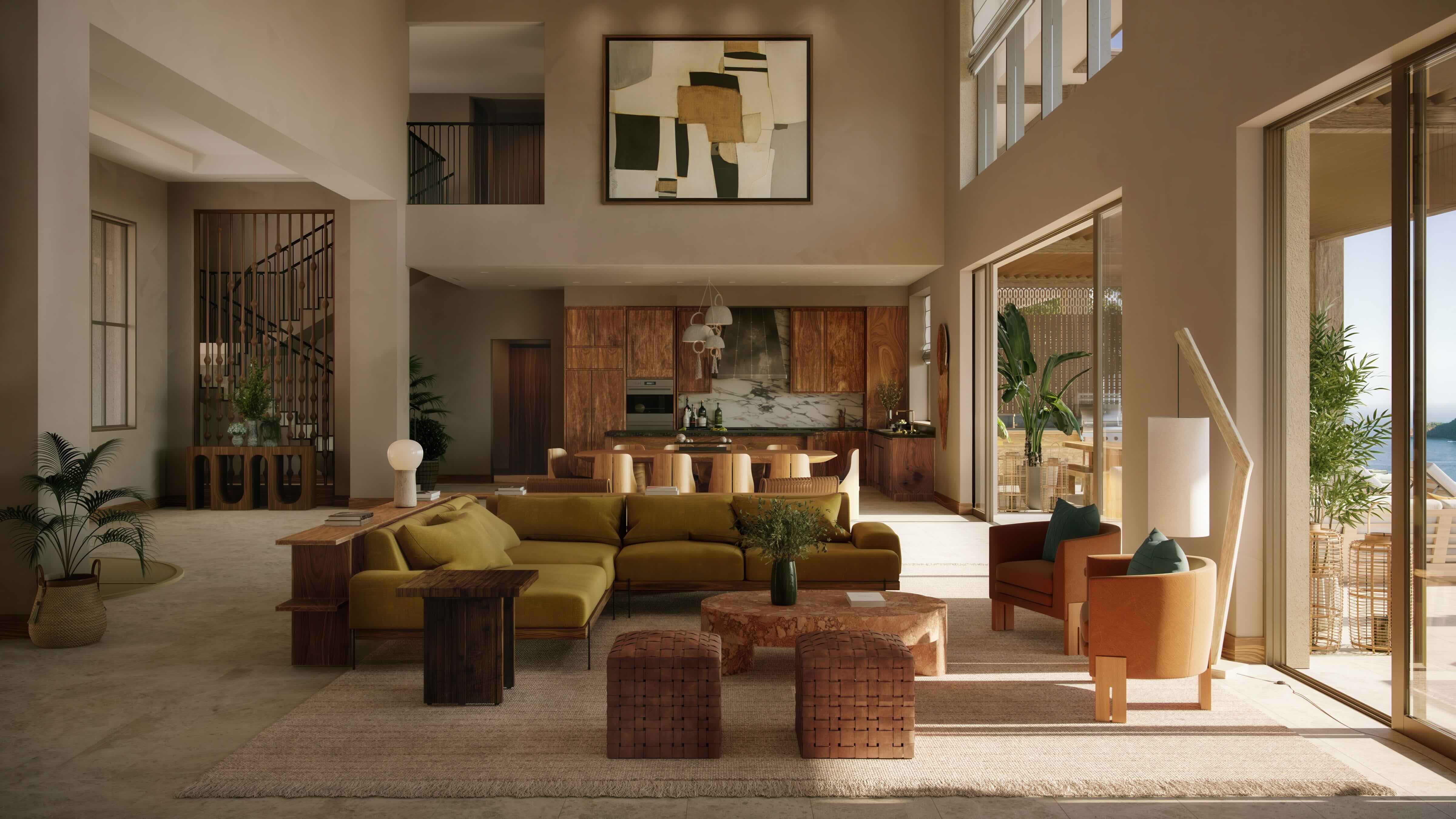Residence interior at Nekajui, a Ritz-Carlton Reserve in Costa Rica