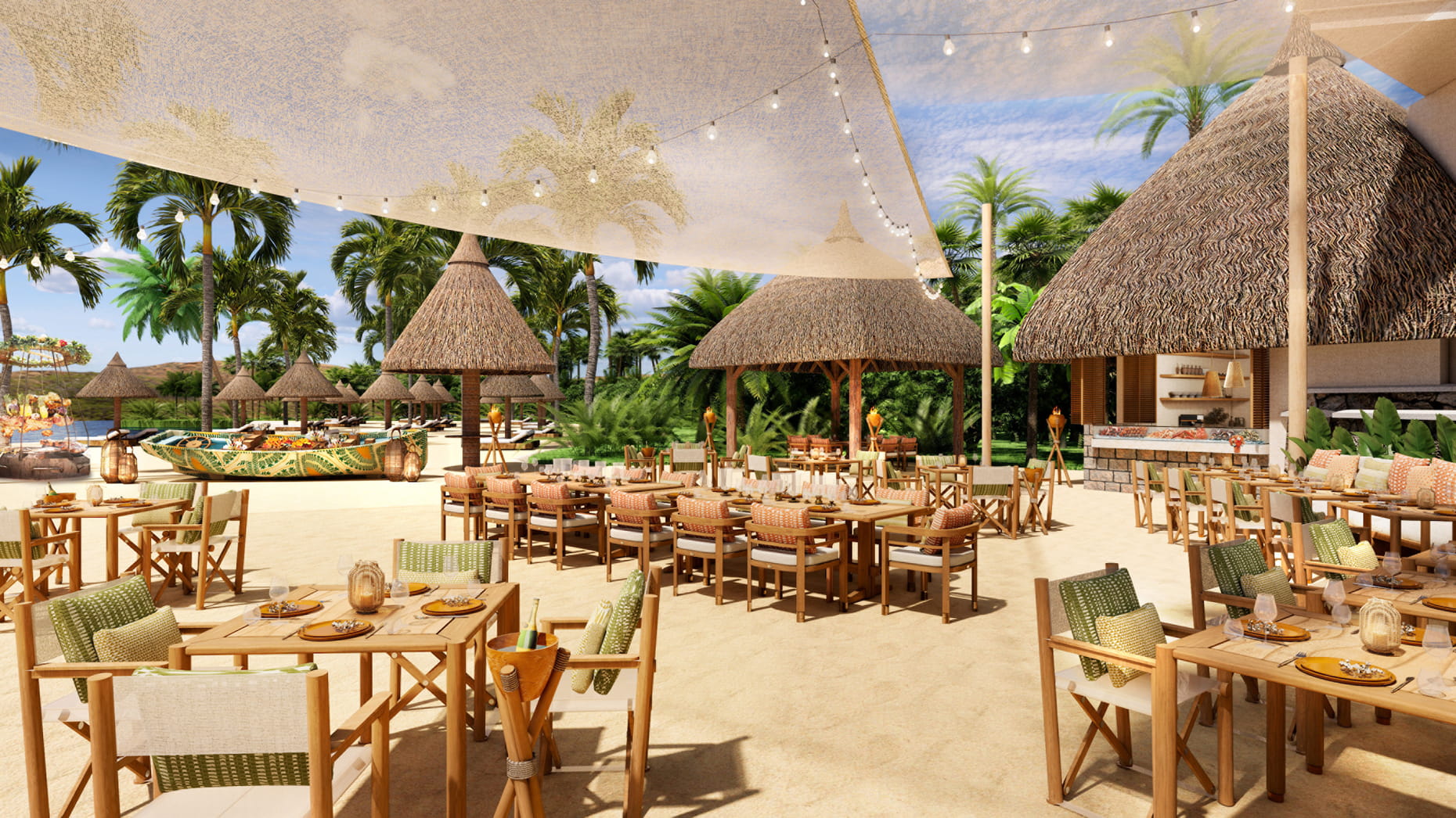 Image of dining venue Ti Pwason, image courtesy of Four Seasons Resort Mauritius at Anahita
