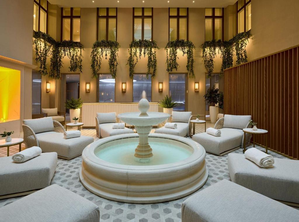 Image of the Glass-roofed Atrium Spa courtesy of Waldorf Astoria Helsinki