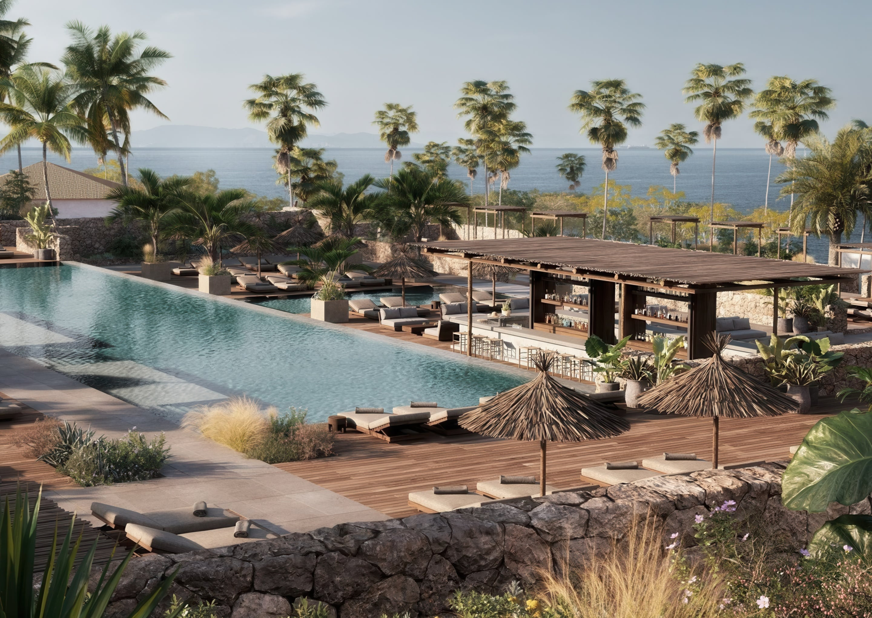 Rendering of OKU Andalusia Pool Deck