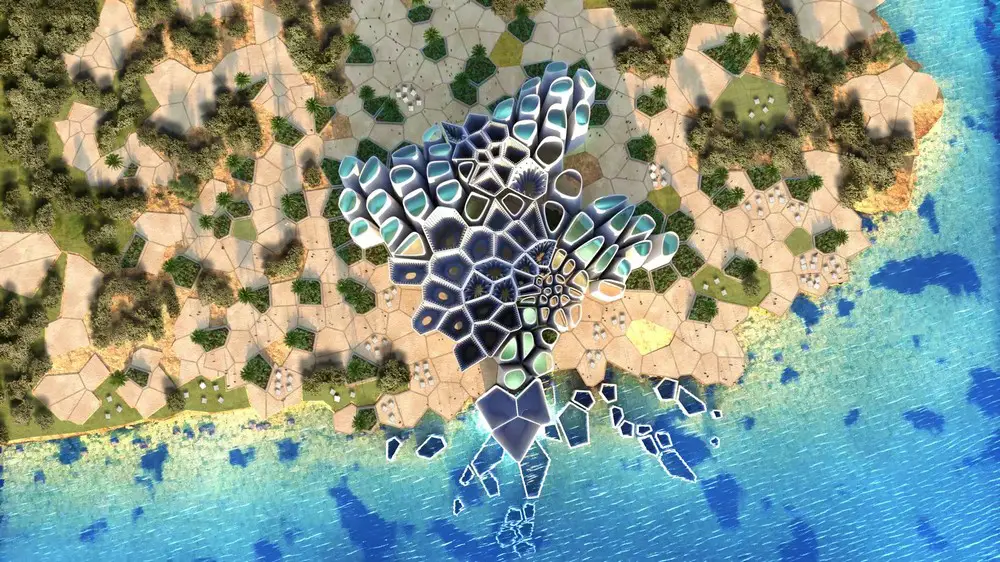 The Corallium Marine Life Institute at AMAALA development in Saudi Arabia