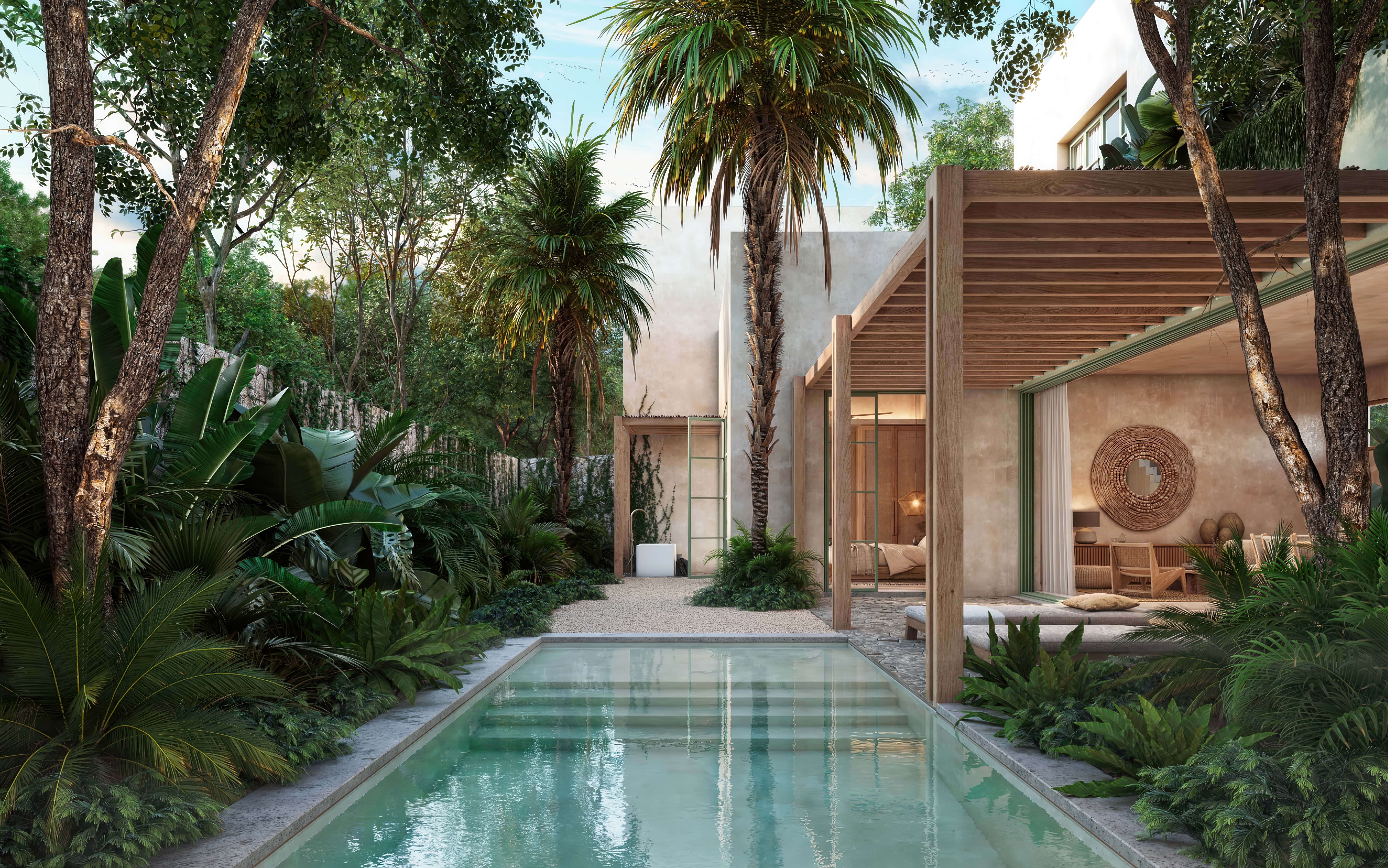 Residence Villa Pool at Zamaya Fitness Resort