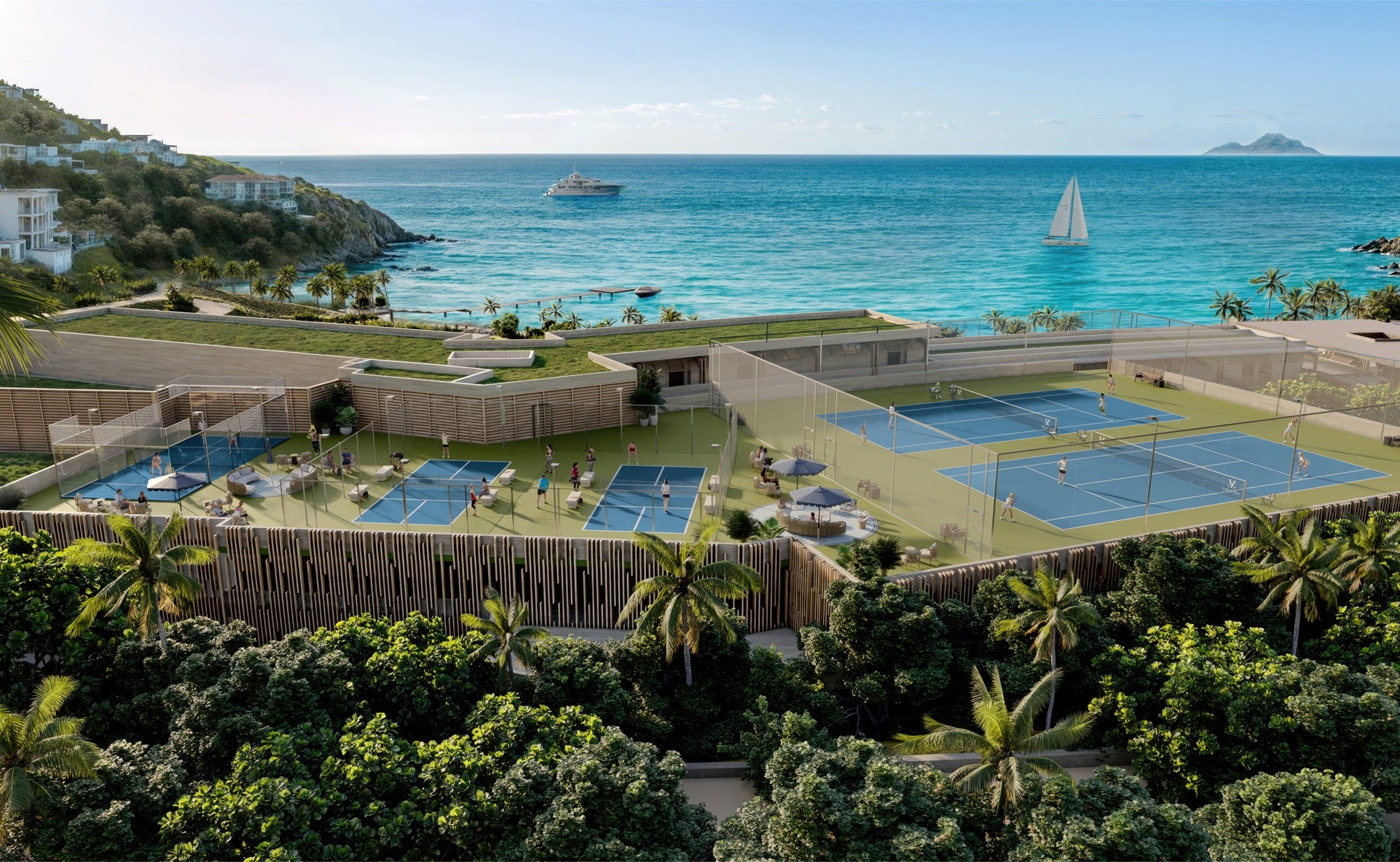 Rendering of The Setai St. Maarten Sport Courts