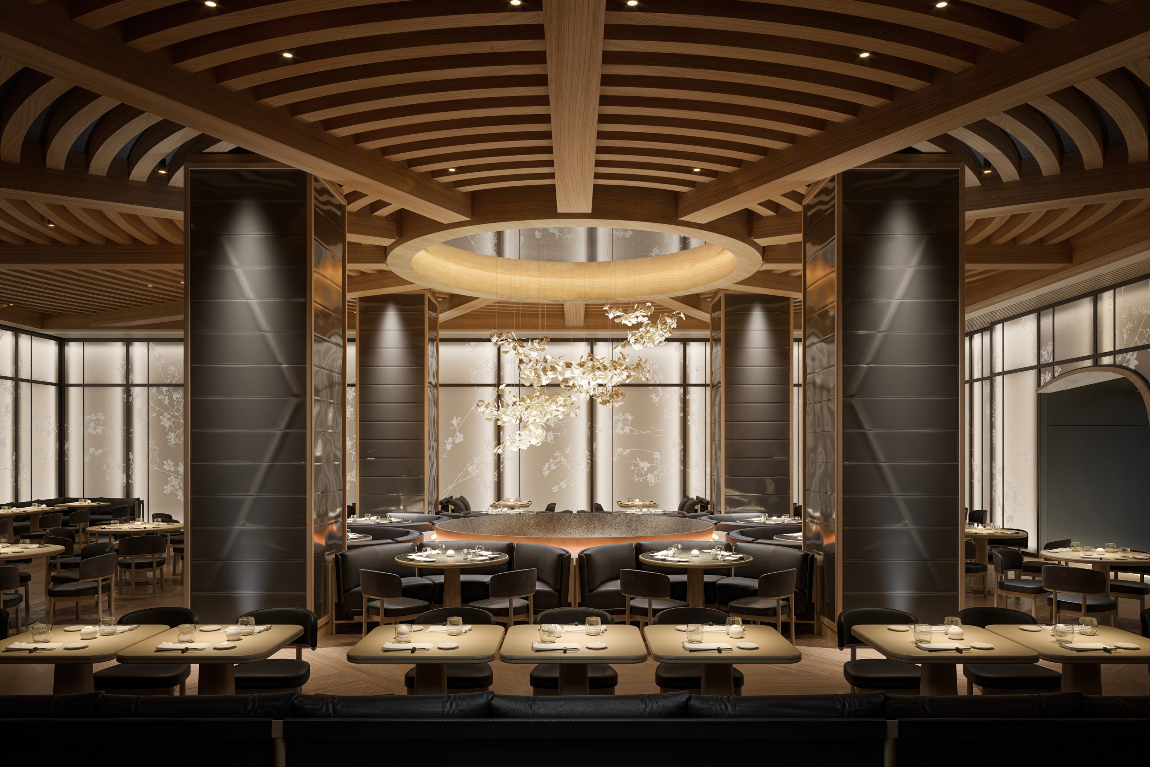 The Nobu restaurant opened in August 2024 and spans 10,000 square feet across two levels