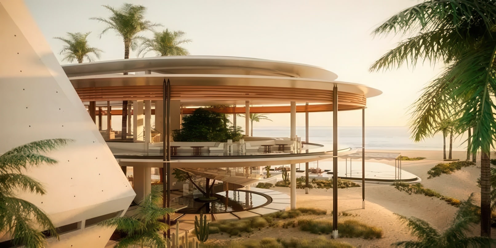 Main Pavilion at Amanvari resort in Costa Palmas community in Mexico