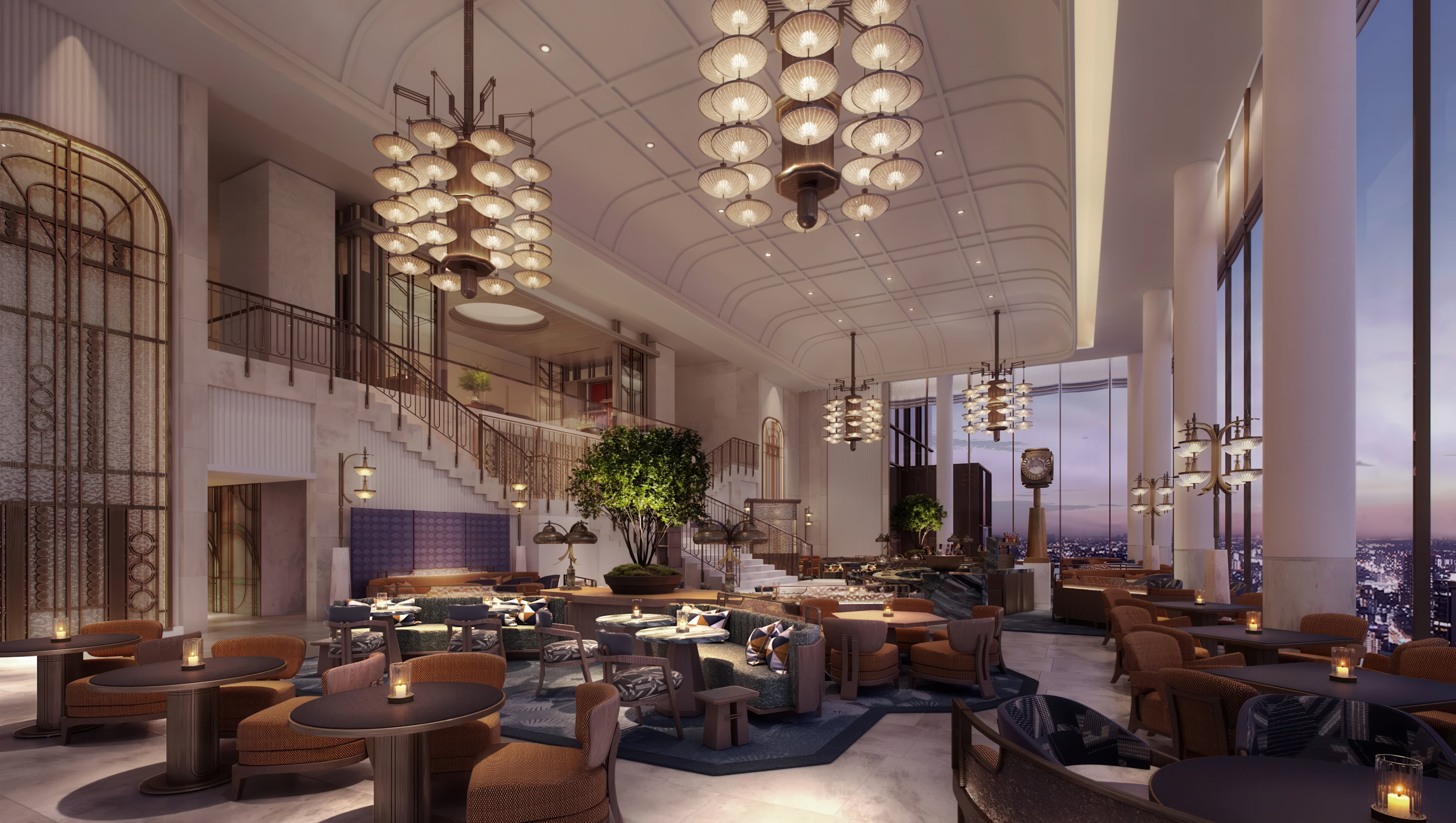 Peacock Alley Lounge and Bar in Waldorf Astoria Osaka Japan