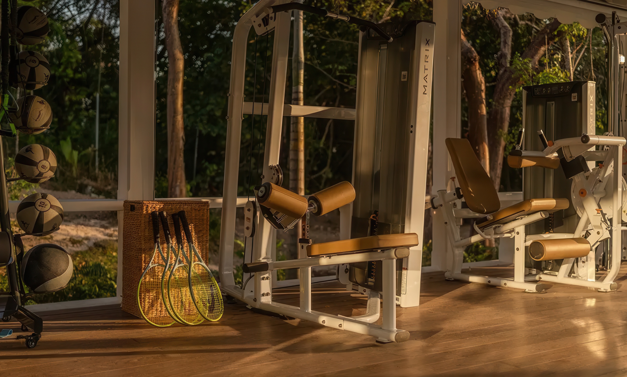 Image of Fitness Equipment, image courtesy of Coral Sands Inn & Cottages