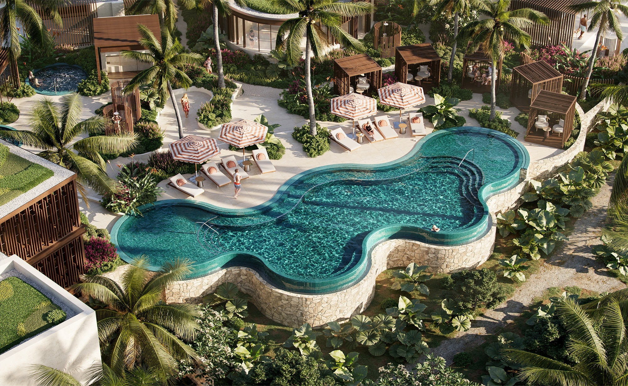 Rendering of The Setai St. Maarten Adults-Only Pool