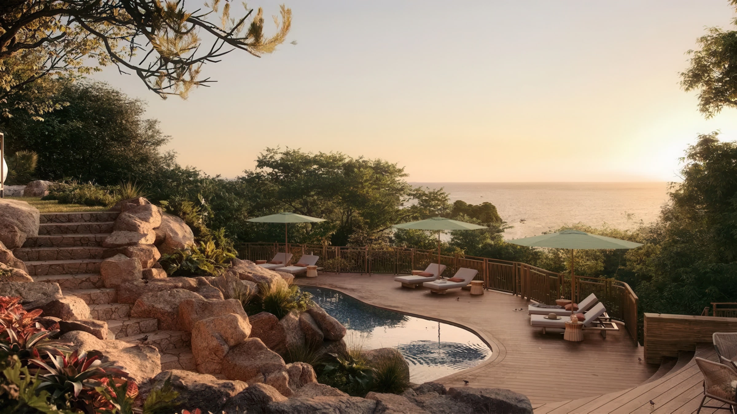 Poolside at Nekajui, a Ritz-Carlton Reserve in Costa Rica