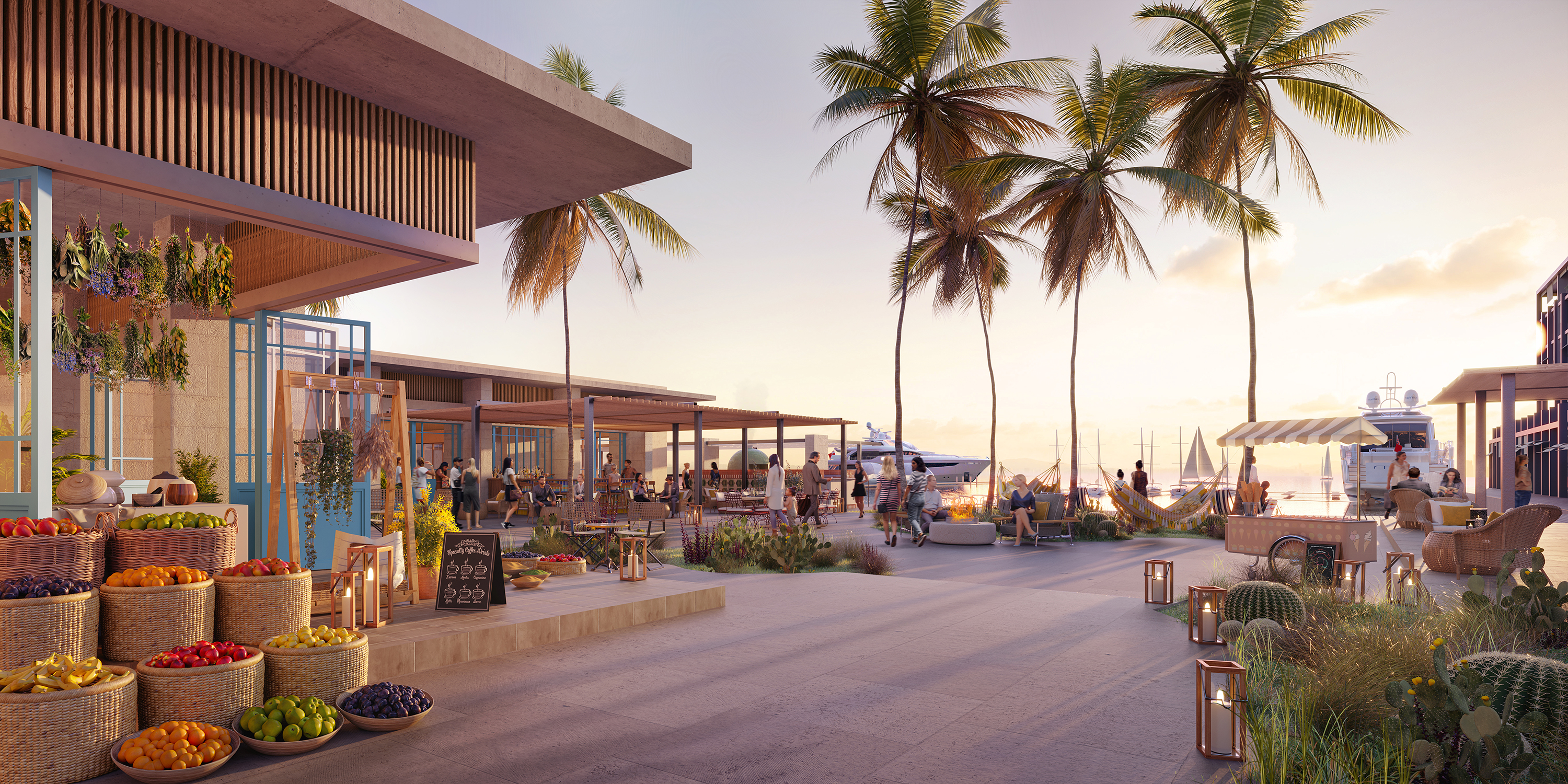 Rendering of Marina Village in Costa Palmas