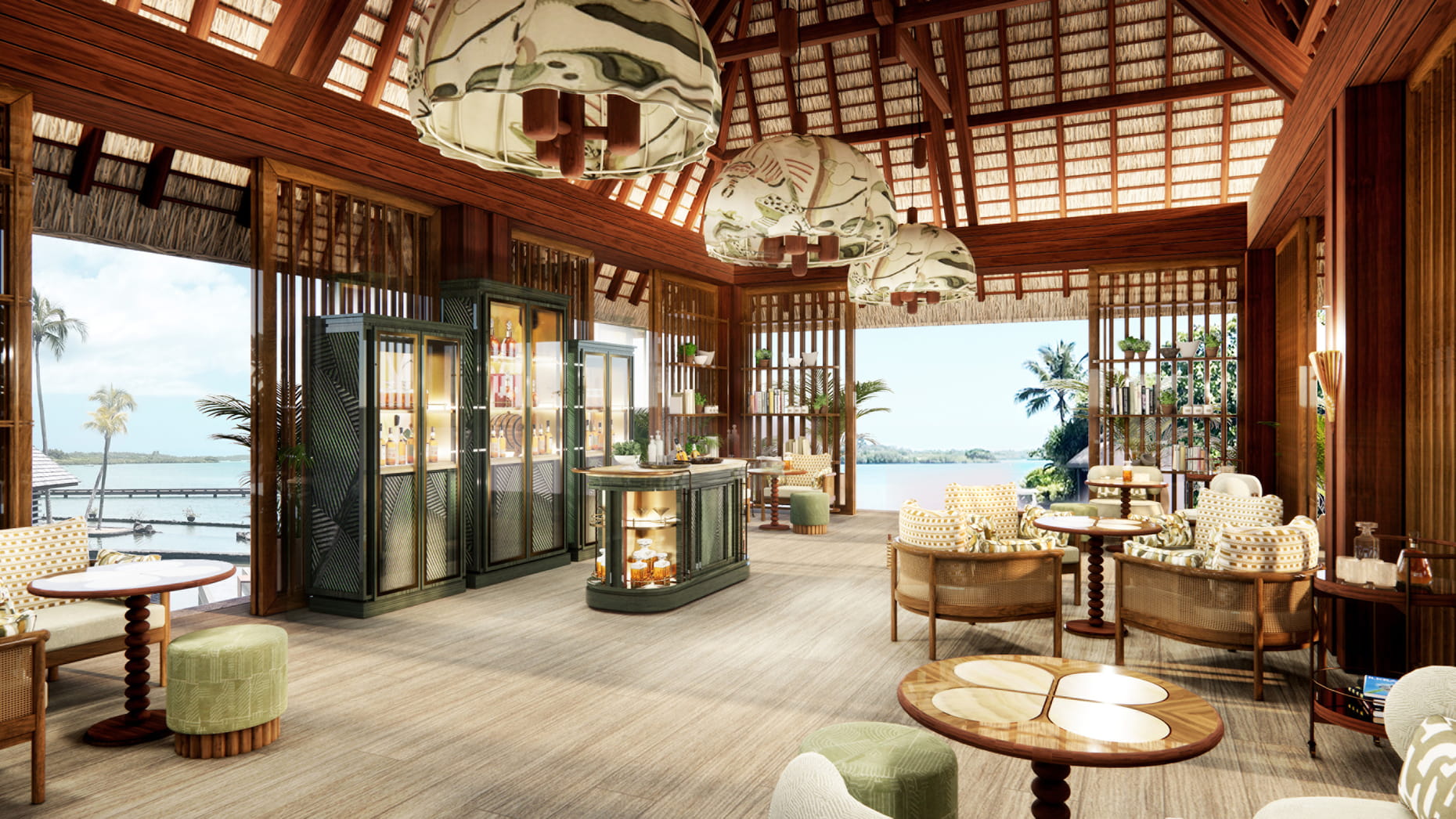 image of Rum Library, image courtesy of Four Seasons Resort Mauritius at Anahita