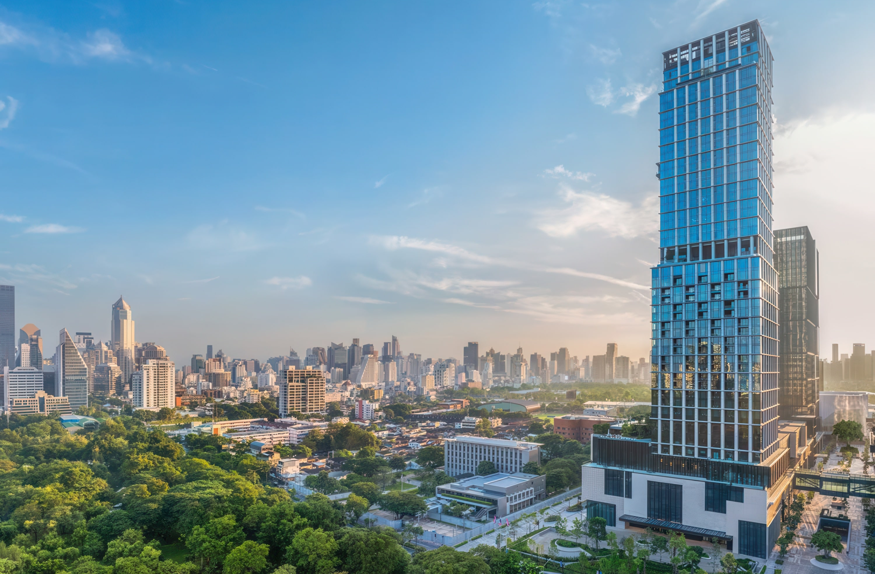 Exterior view of The Ritz-Carlton, Bangkok, set within the iconic One Bangkok District