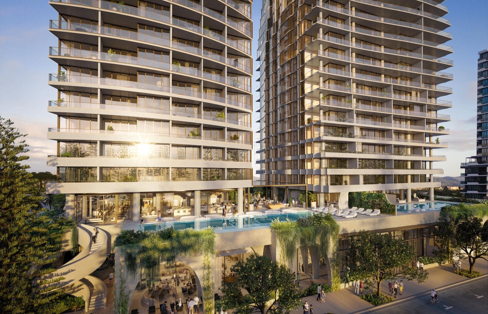 Rendering of Mondrian Gold Coast by Fraser & Partners