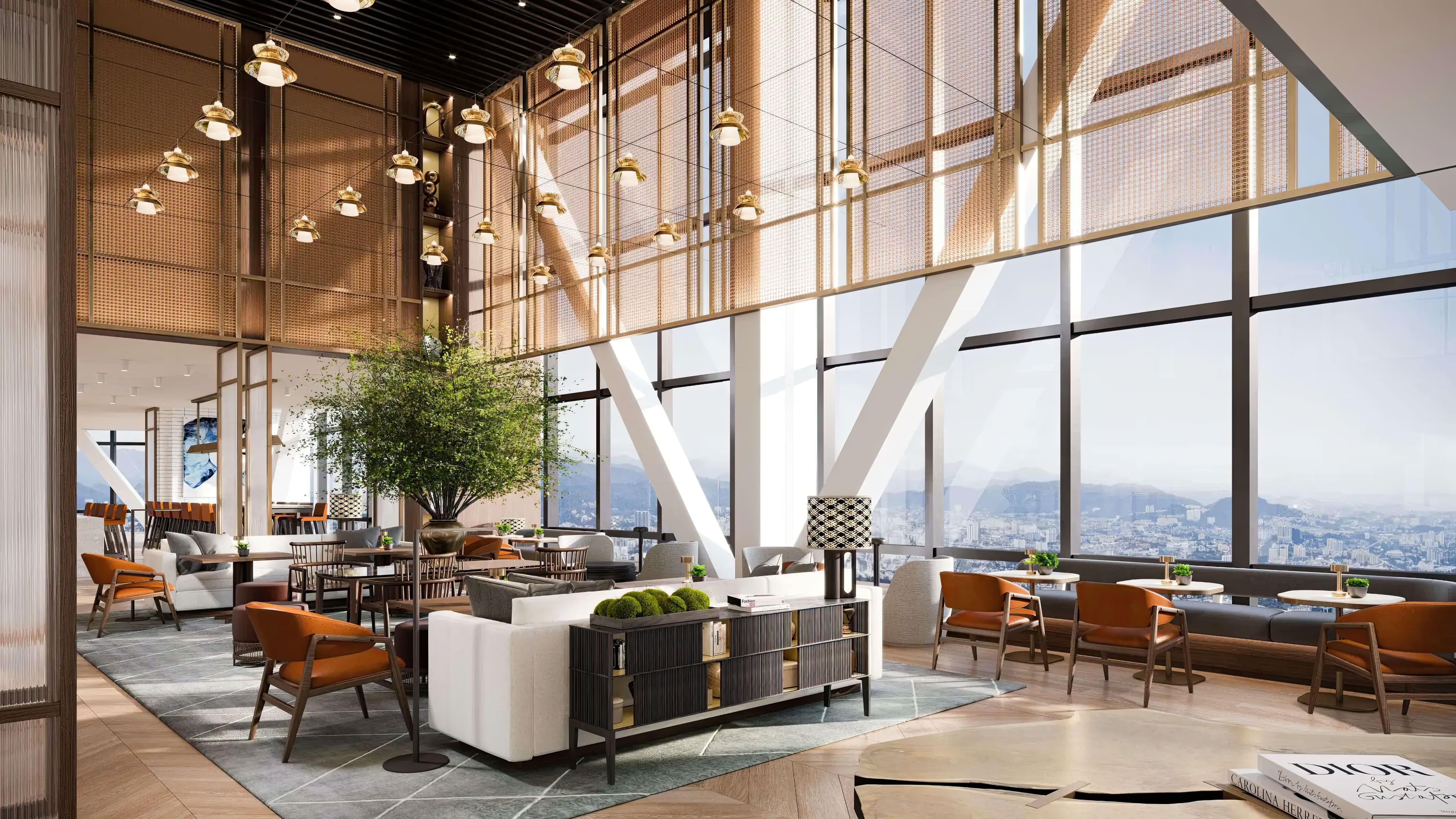 Rendering of Park Hyatt Kuala Lumpur Dining Lounge