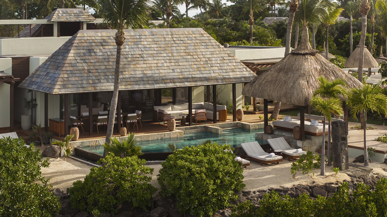 Image of a Garden-Pool Villa, image courtesy of Four Seasons Resort Mauritius at Anahita