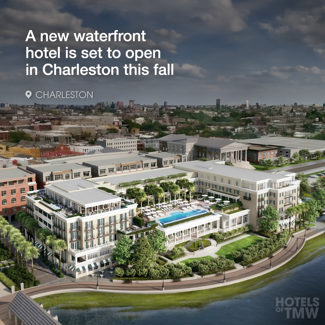 A new waterfront hotel is set to open in Charleston this fall