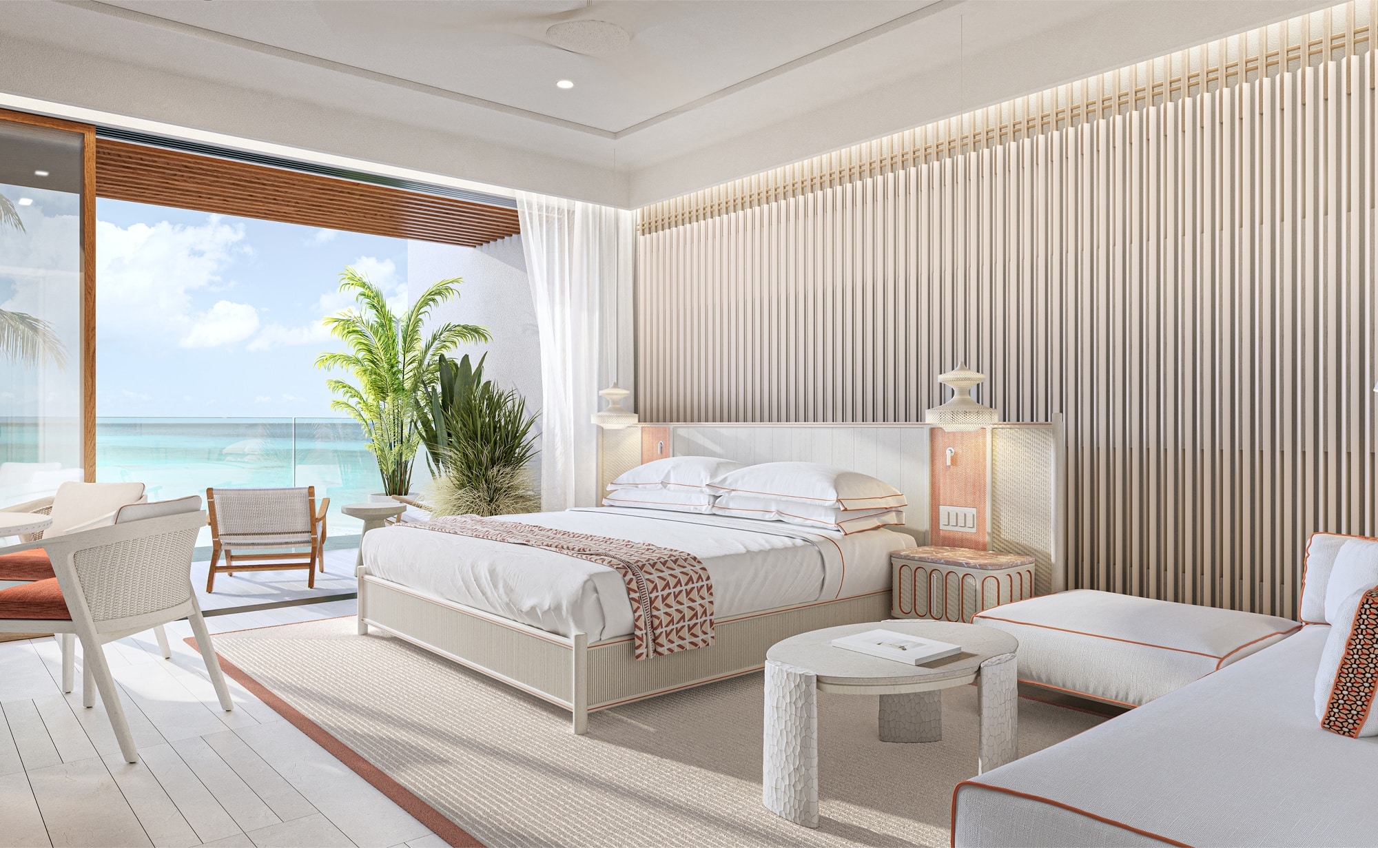 Rendering of The Setai St. Maarten Room Interiors
