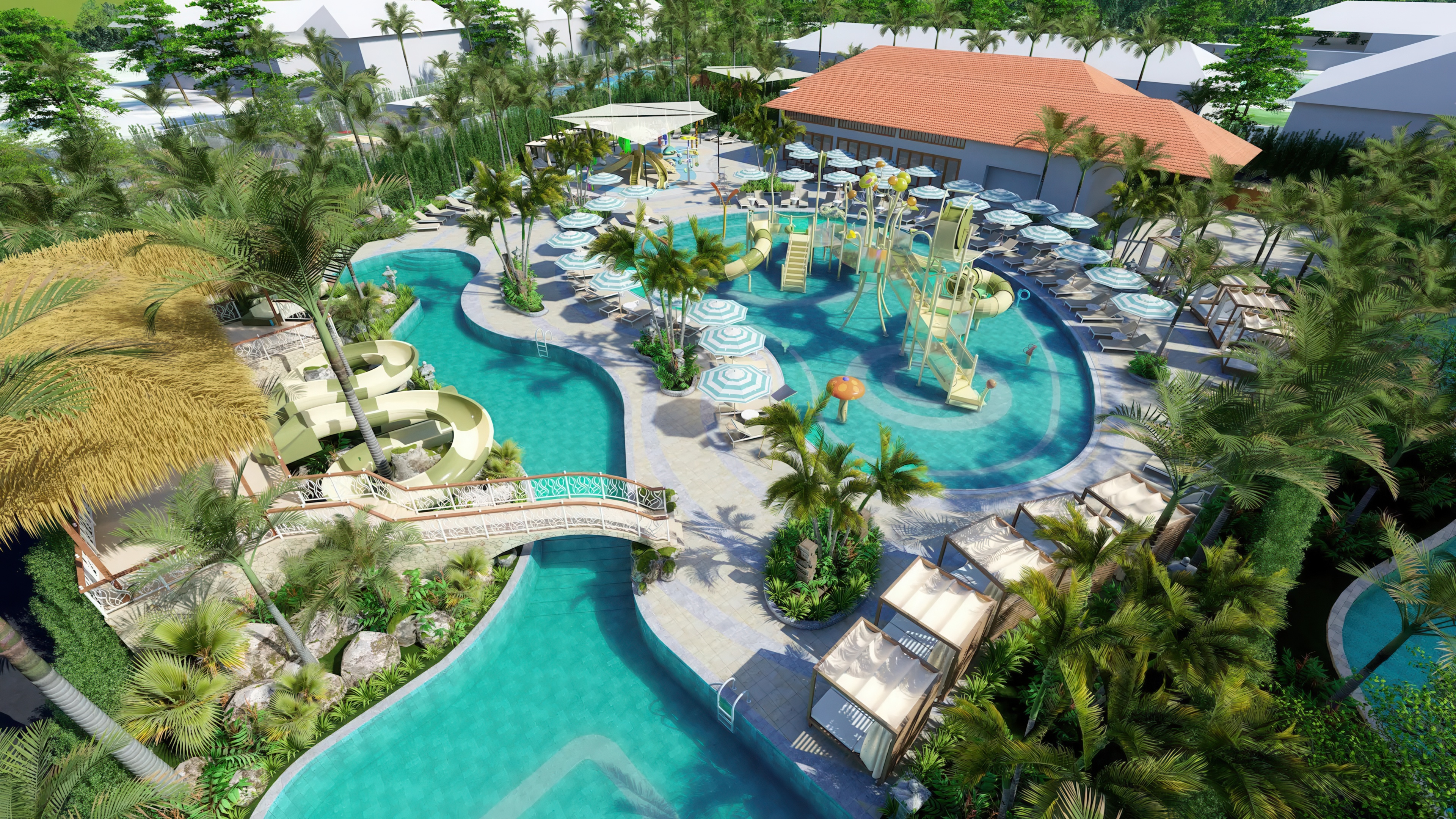 image of Aquazone Waterpark, image courtesy of Paradisus by Meliá