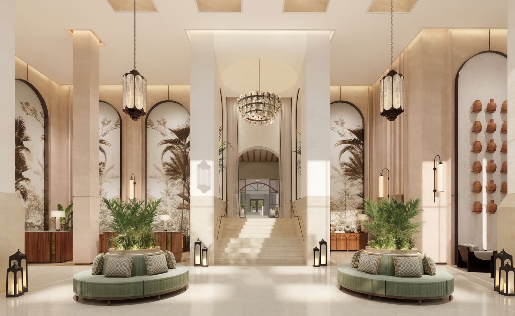 Lobby at Gran Marbella Resort & Beach Club opening this spring
