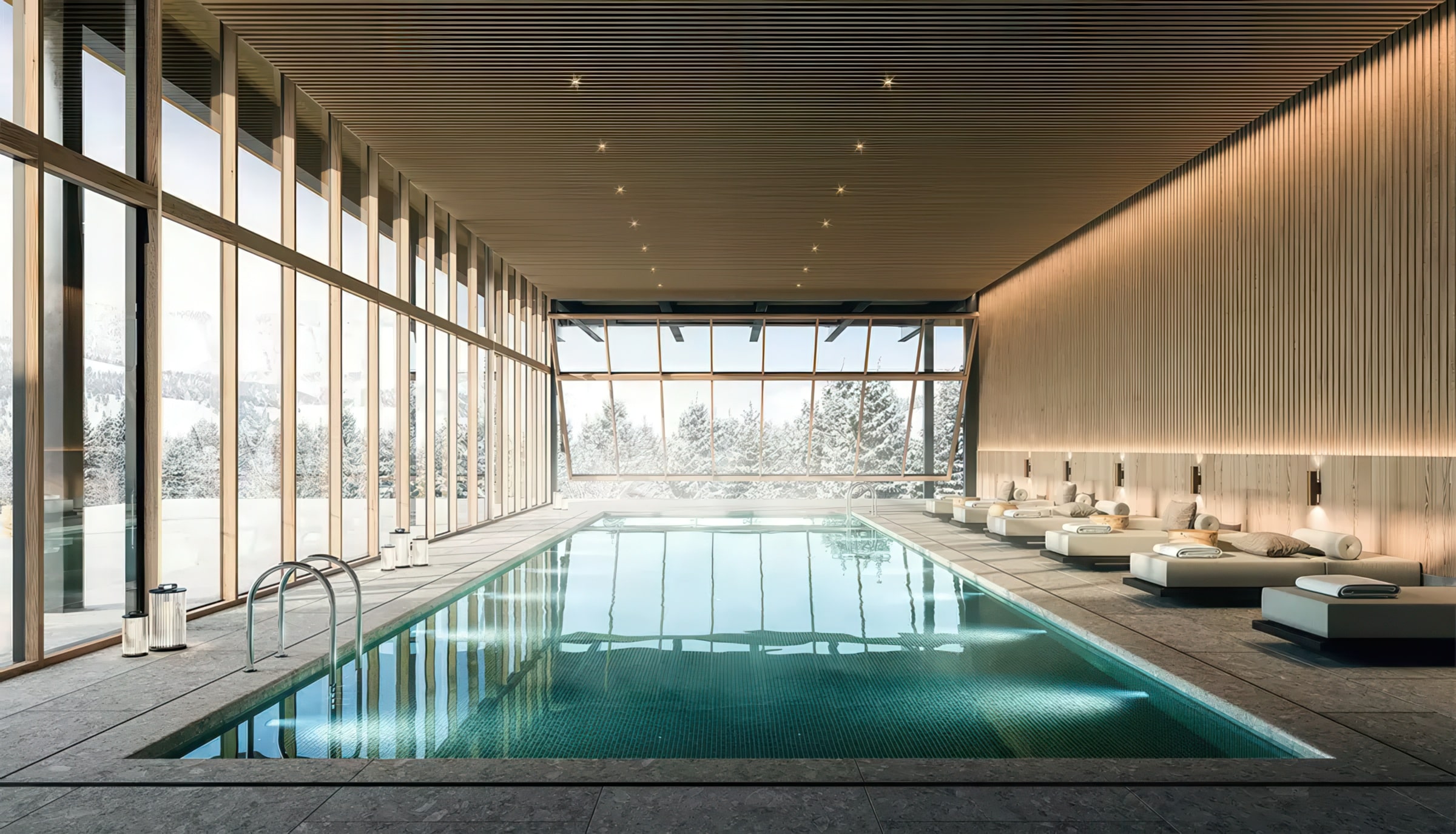 One&Only Moonlight Basin indoor pool and spa