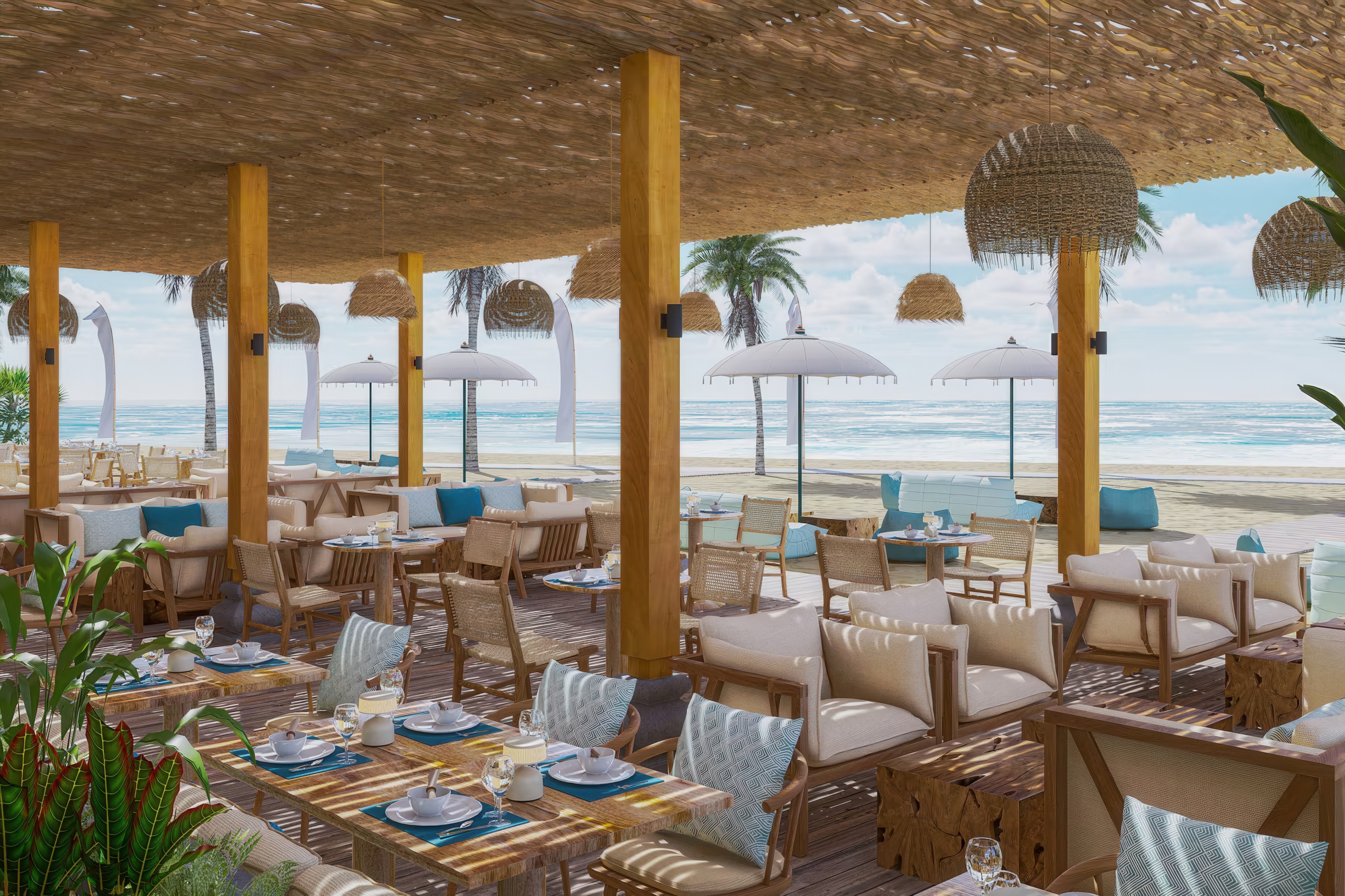 Image of dining venue Kanna Beach image courtesy of Paradisus by Meliá