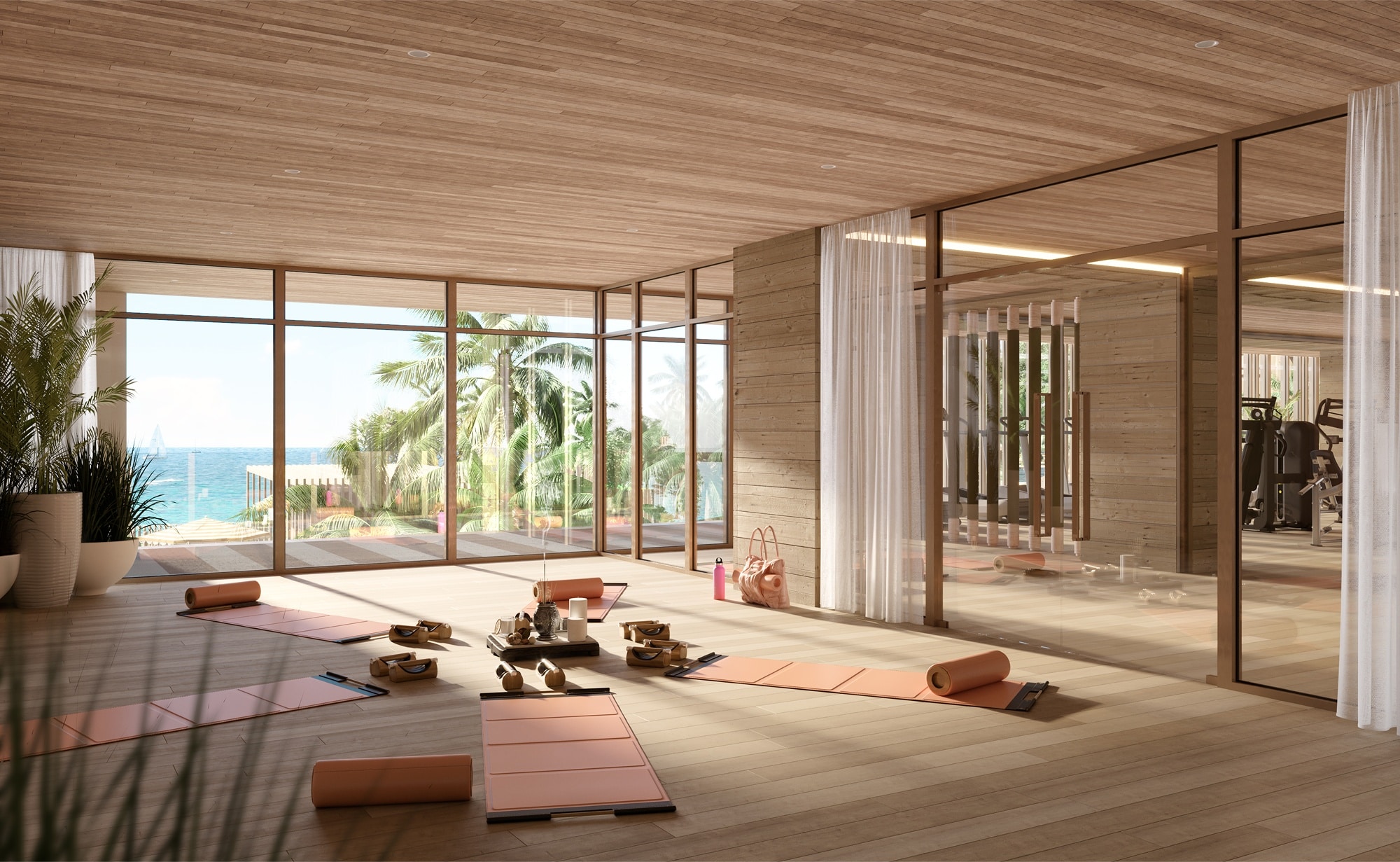 Rendering of The Setai St. Maarten Fitness Facilities