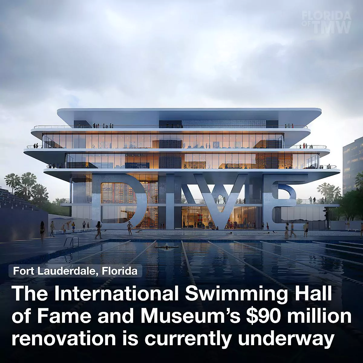 The International Swimming Hall of Fame and Museum's $90 million renovation is currently underway