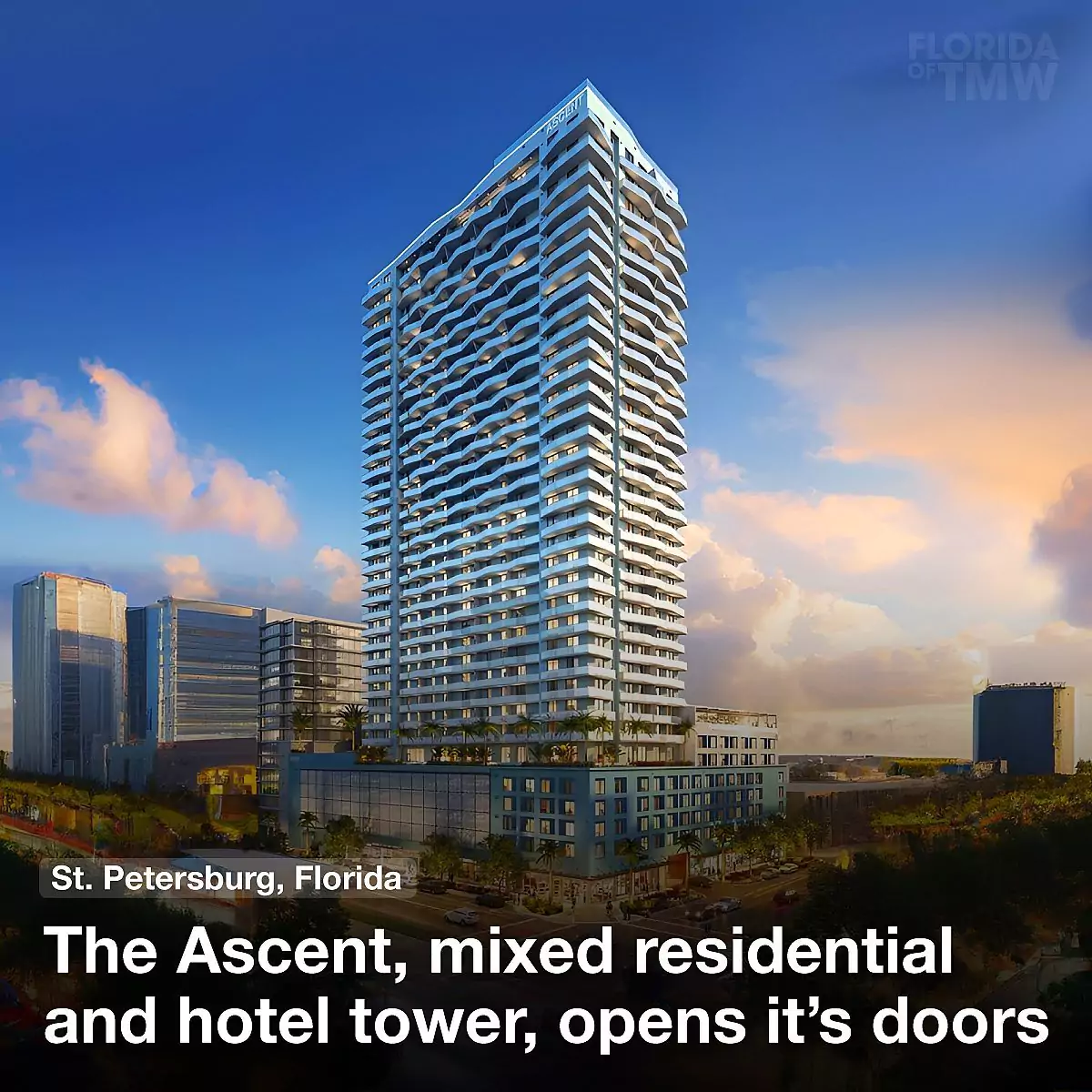 The Ascent, mixed residential and hotel tower, opens it's doors