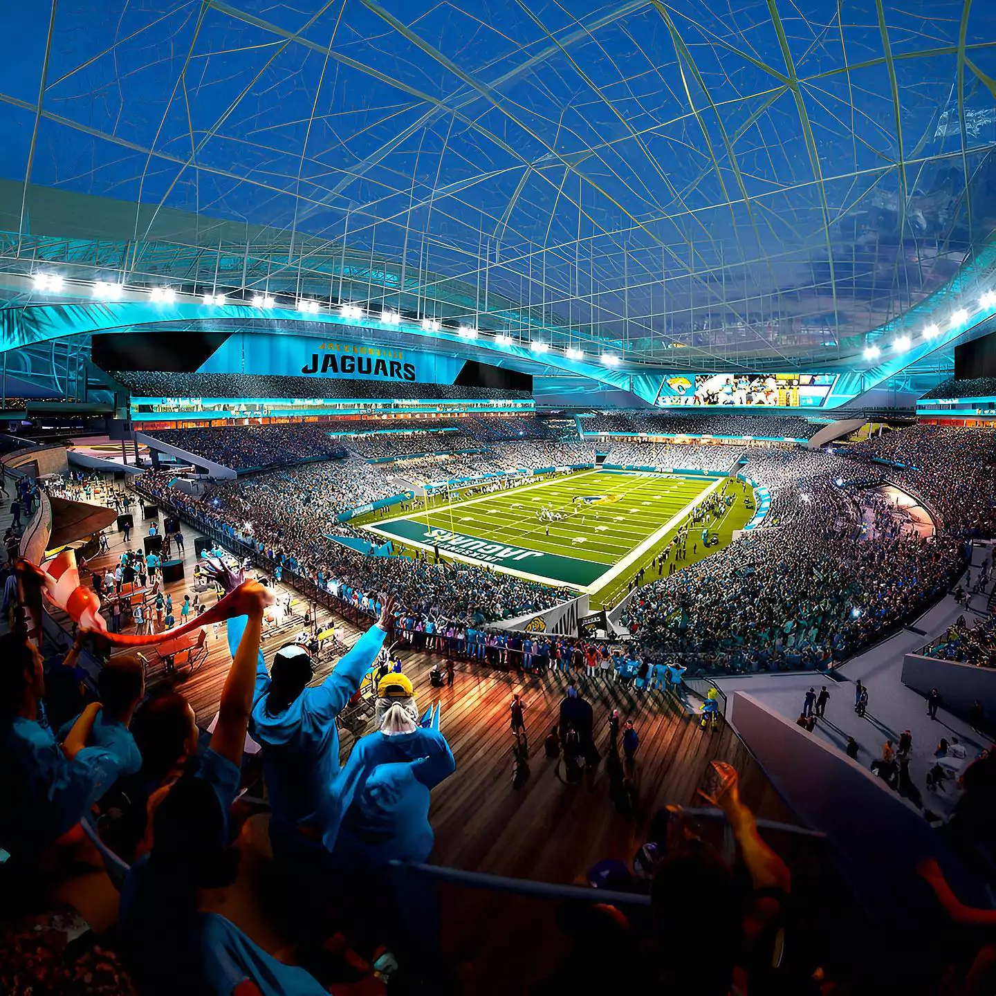 Jacksonville Jaguars reveal their $1.2 billion "Stadium of the Future"